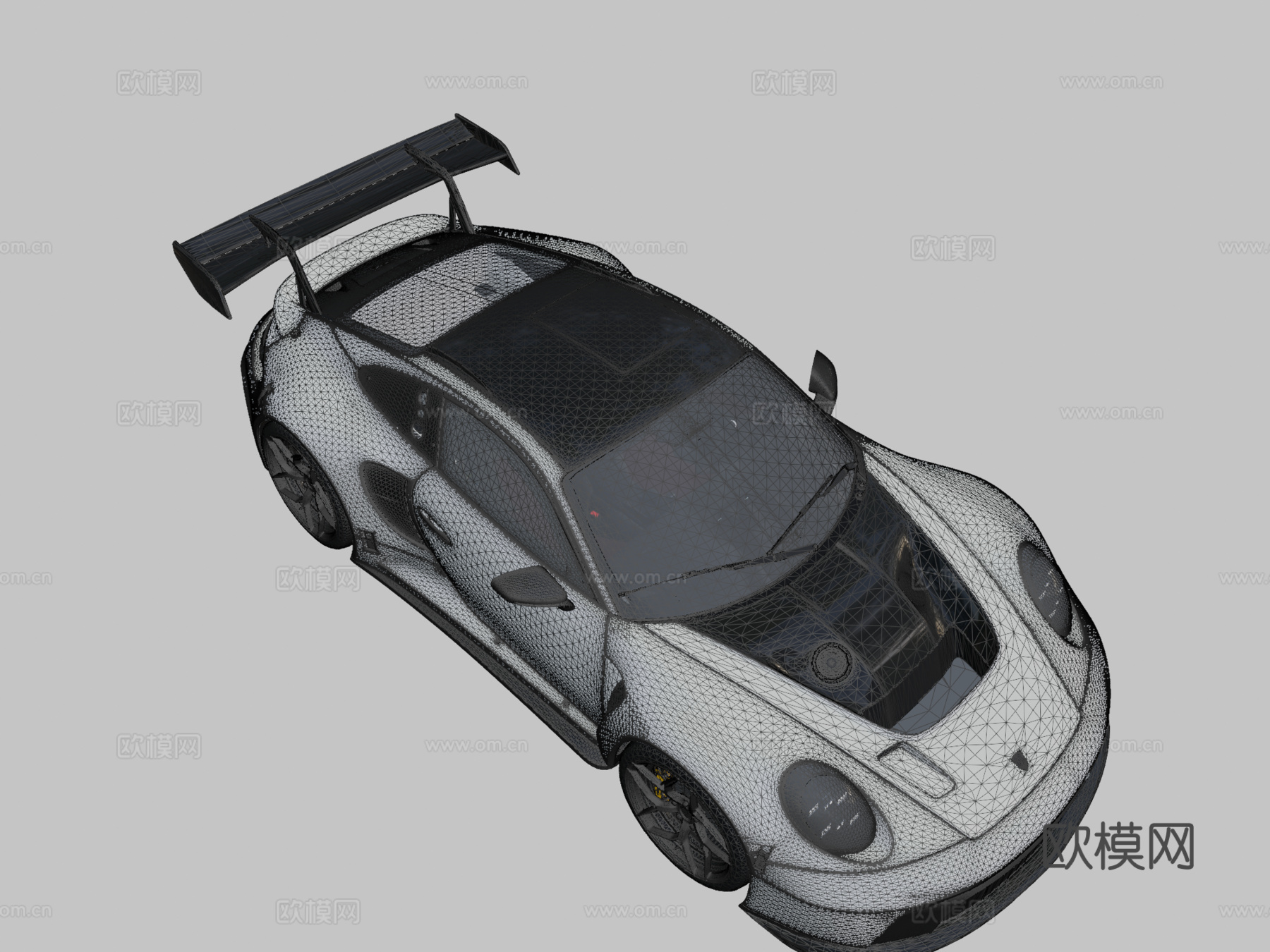 保时捷 911 992 GT3R 街头凯文su模型