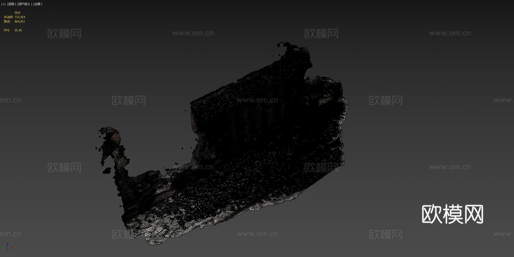 火车站 车厢su模型