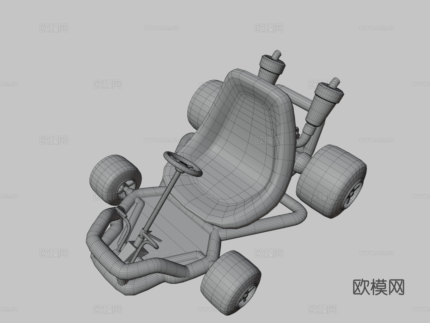 马里奥赛车64管道框架su模型