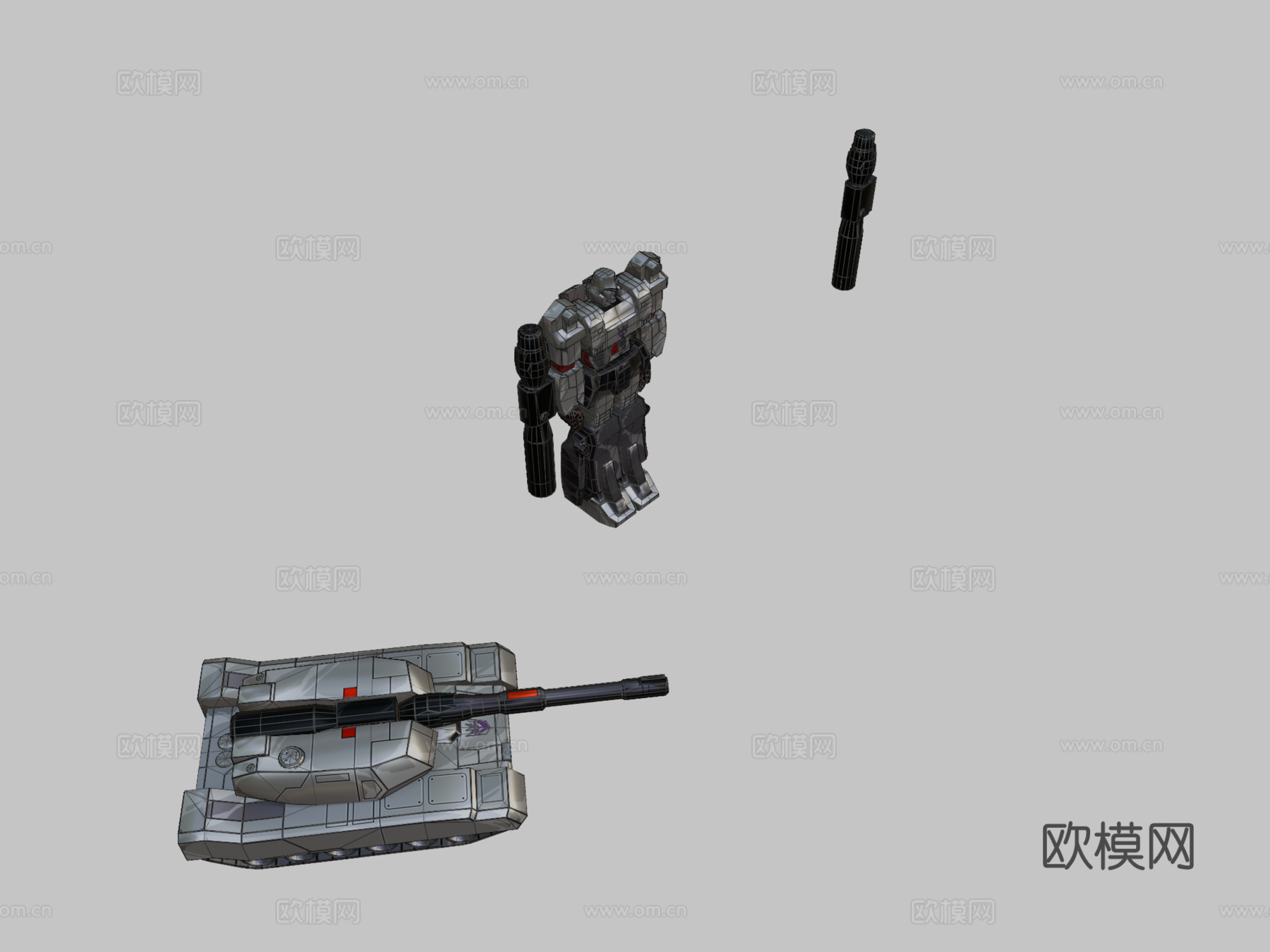 威震天 变形金刚 毁灭su模型