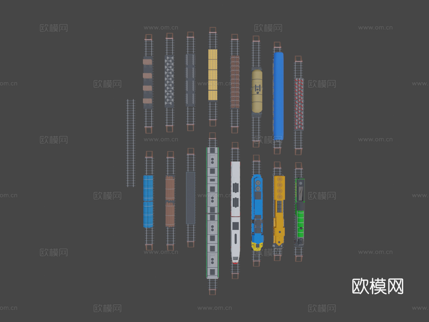 个火车模型仅在一个包中su模型