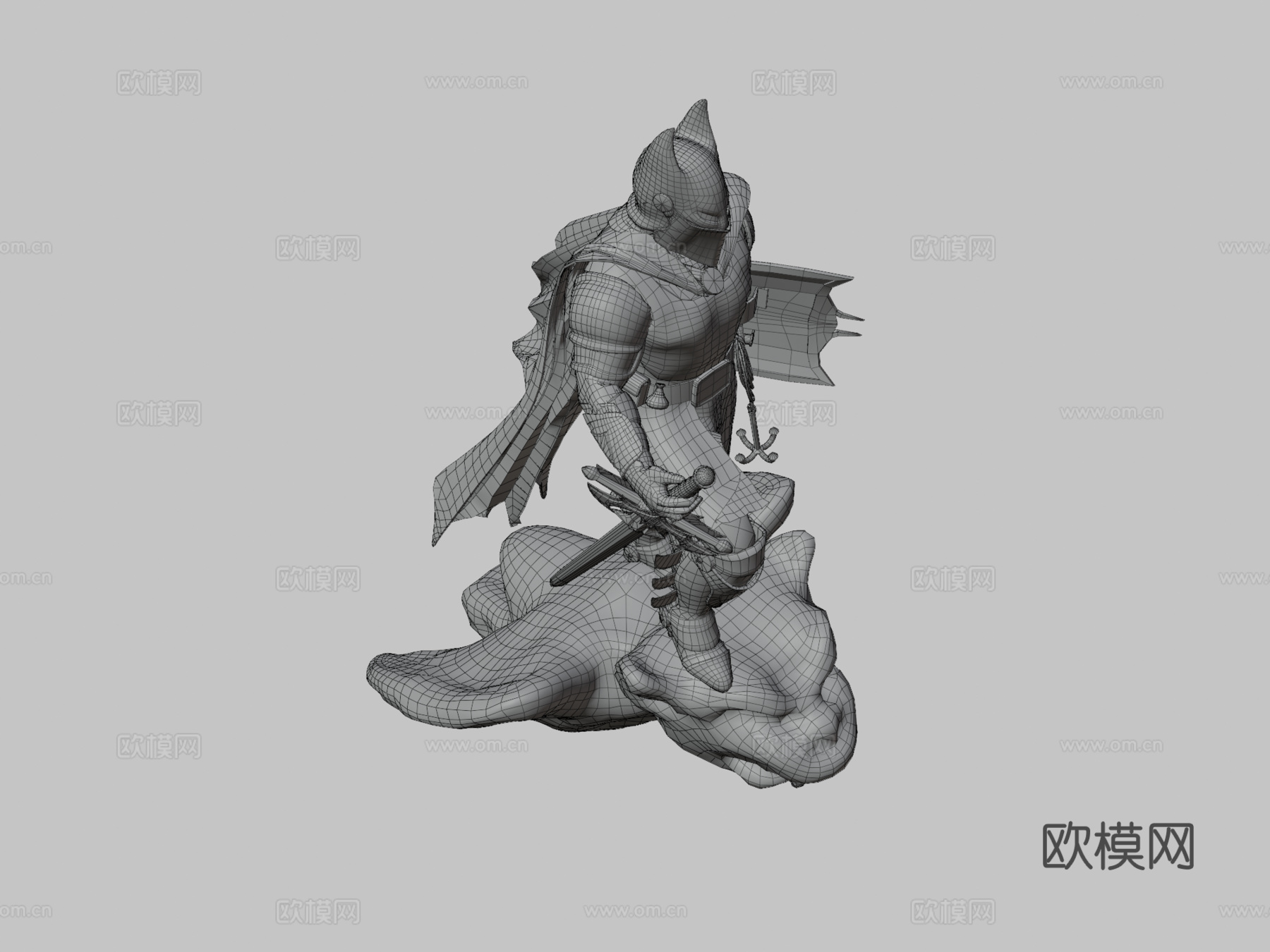 蝙蝠中世纪骑士su模型