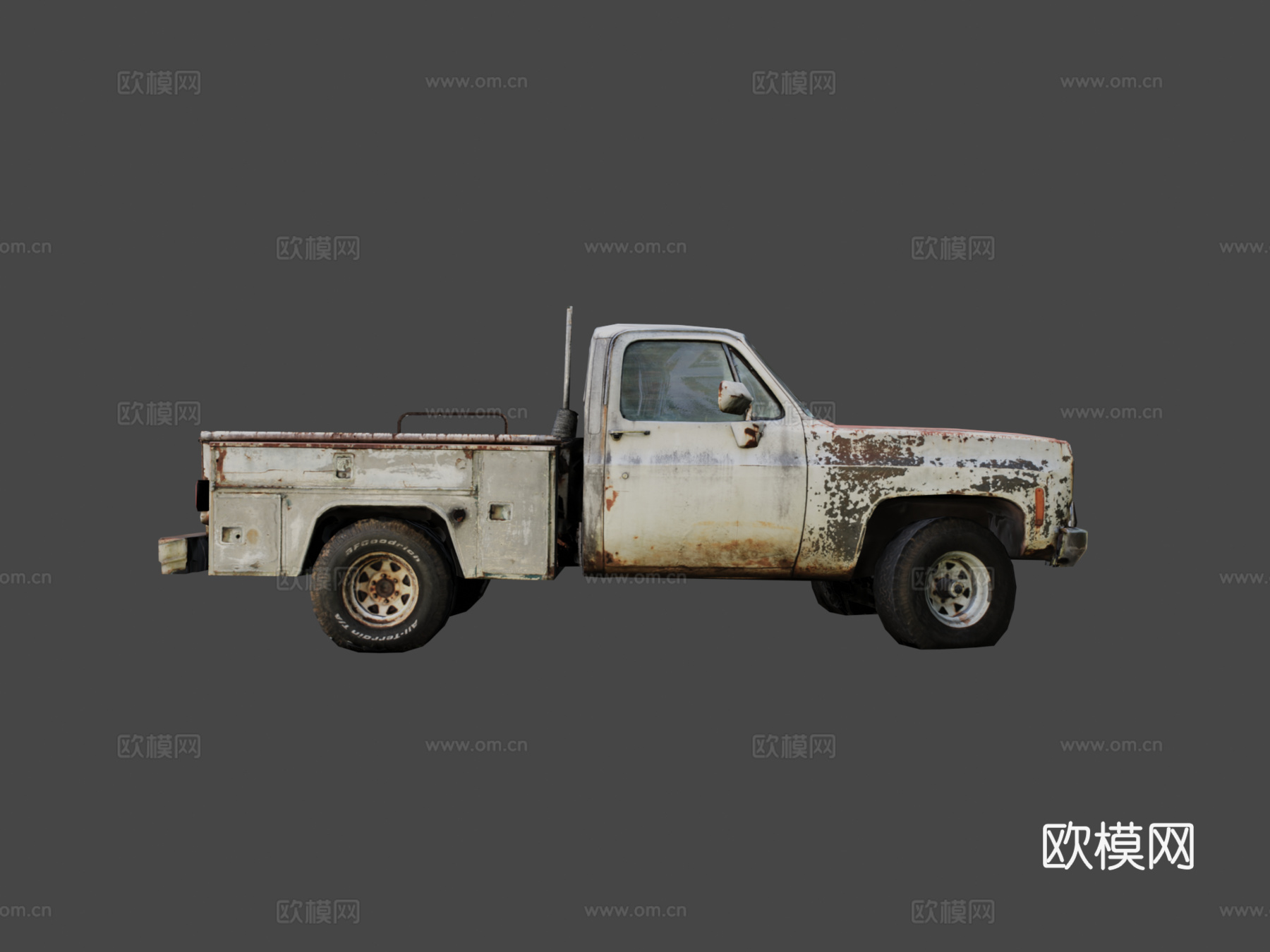 多功能卡车游戏就绪版本扫描su模型