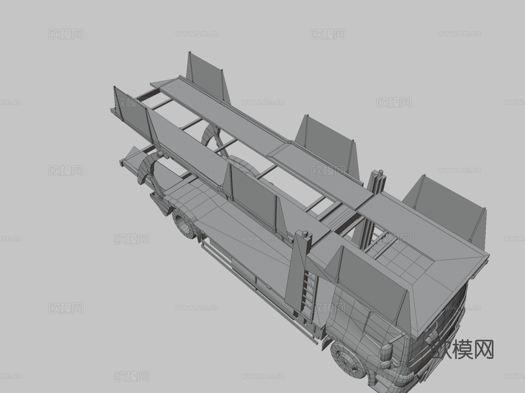 汽车运输卡车su模型
