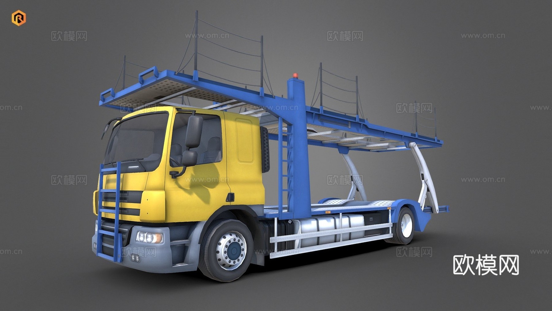 汽车运输卡车su模型