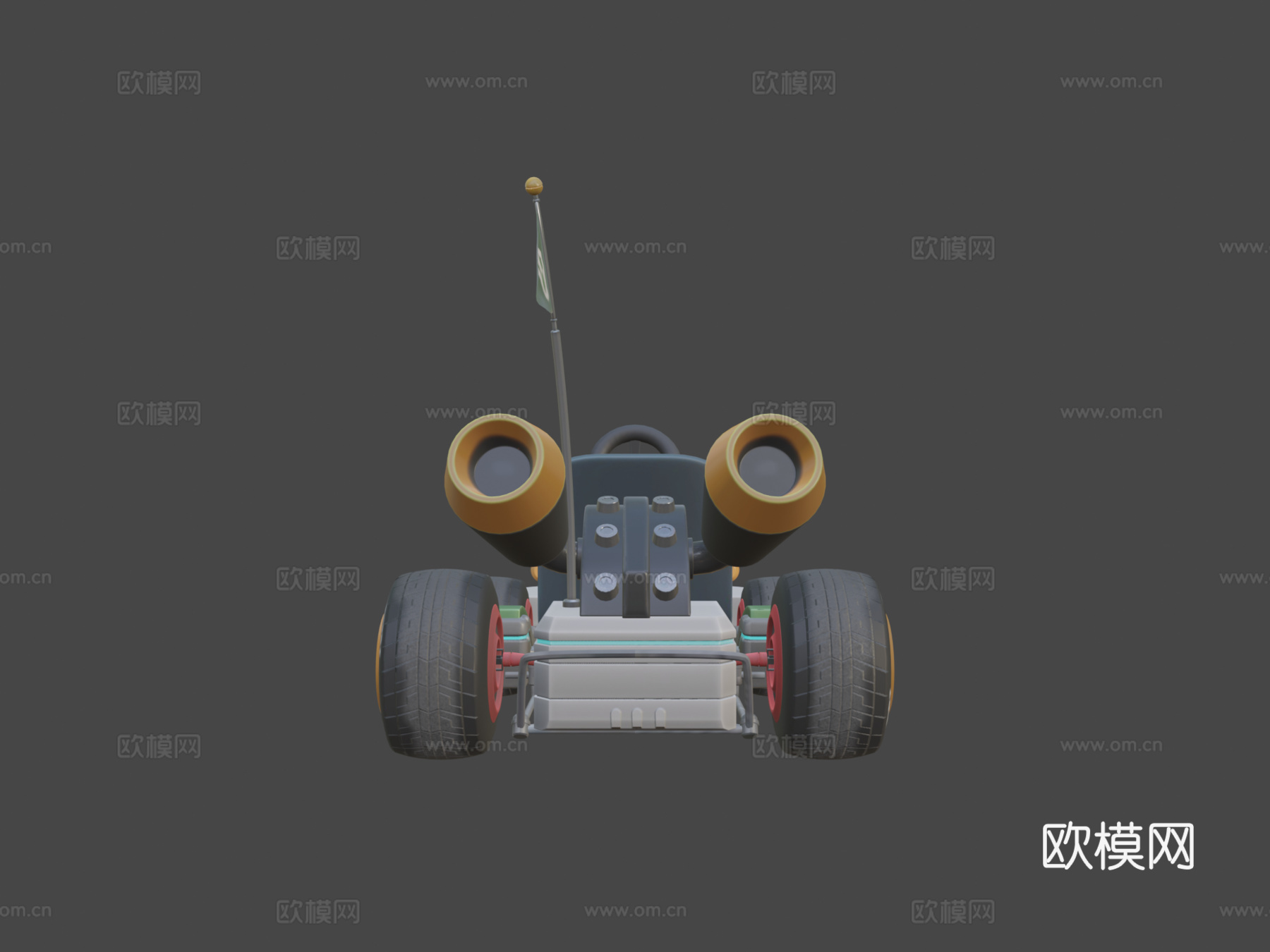 耀西卡丁车su模型