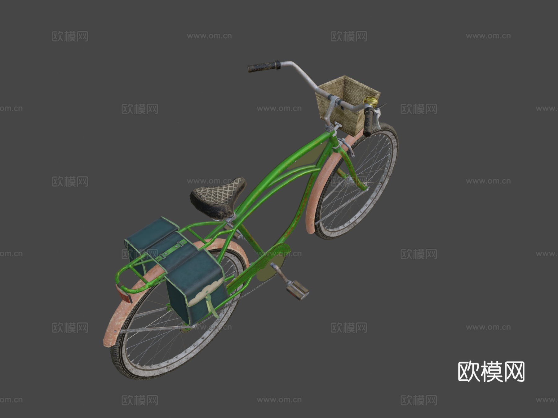 Schwinn巡洋舰自行车su模型