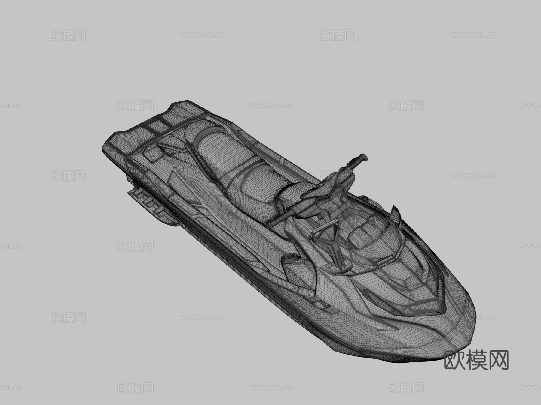 喷气式滑水车su模型