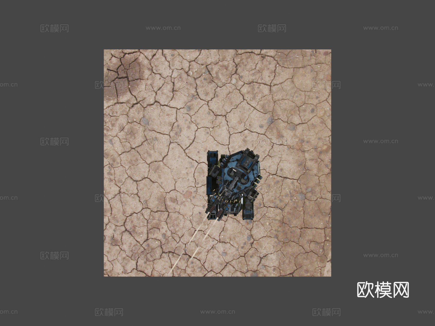 科幻MK3坦克su模型