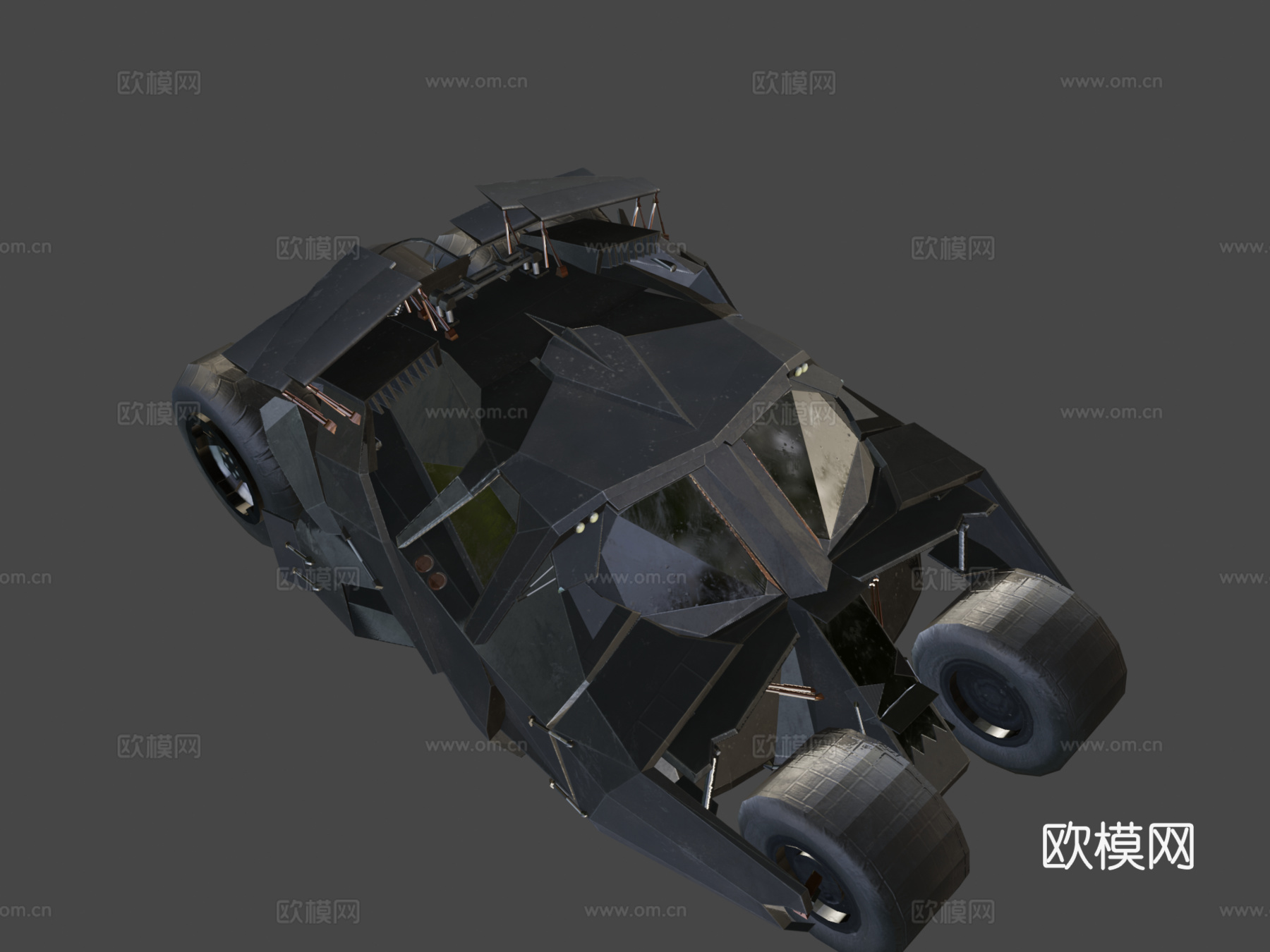 蝙蝠侠黑暗骑士战车重力杰克1su模型