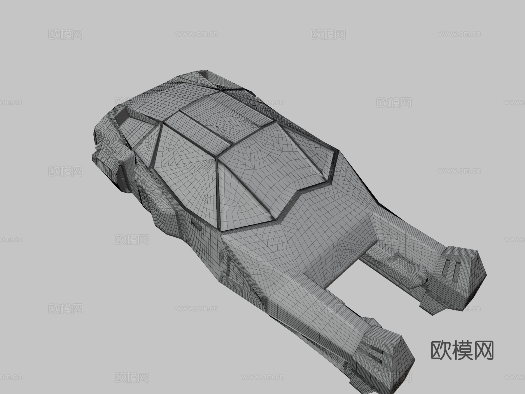 赛博朋克异世界警察拦截器su模型