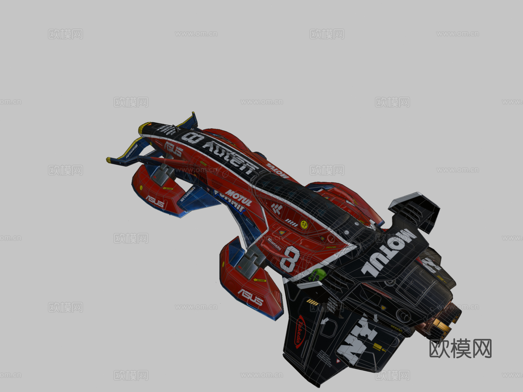 SSR太空船竞速su模型