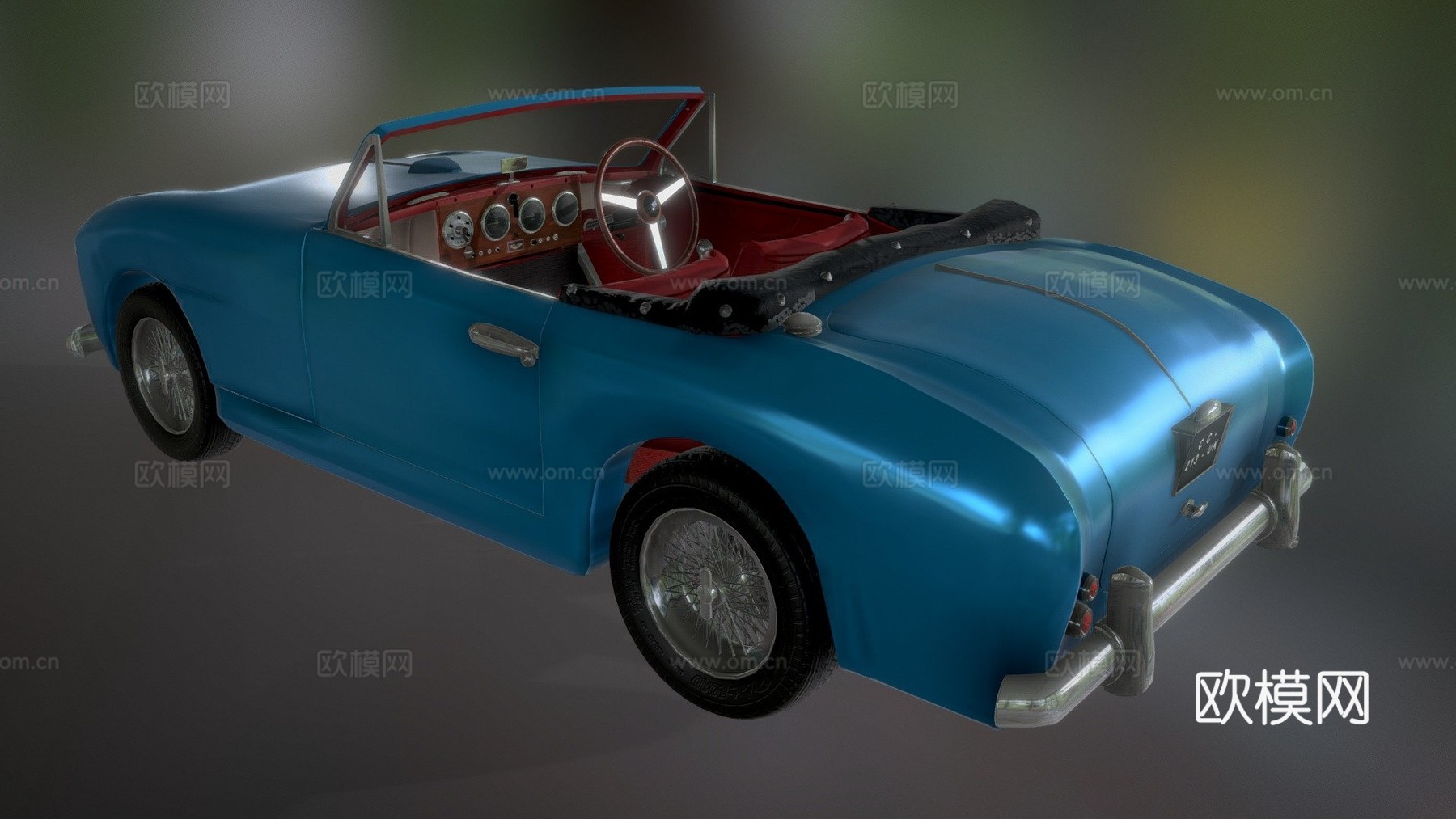 阿斯顿·马丁DB24敞篷1955进行中su模型