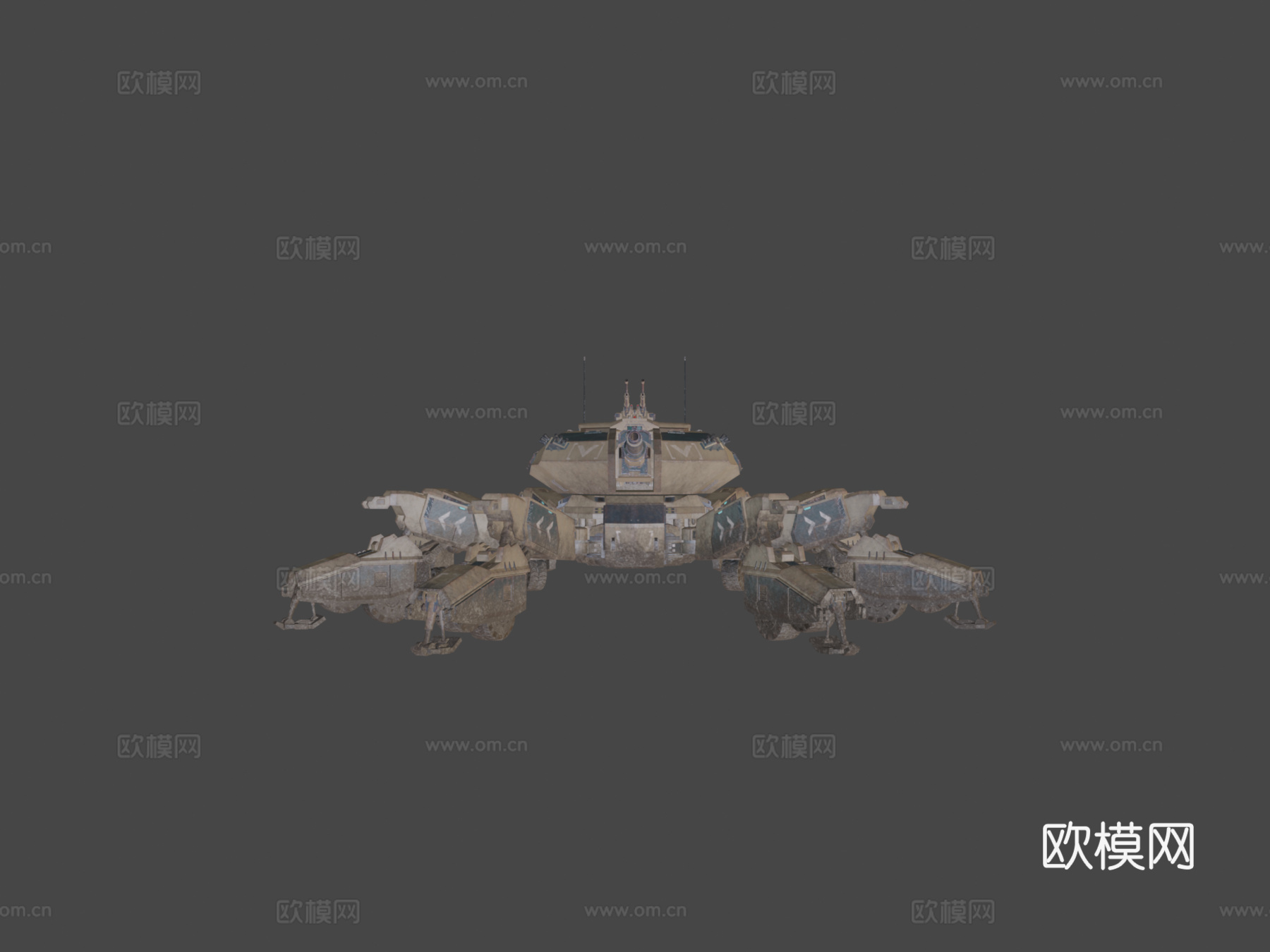 蜘蛛坦克su模型