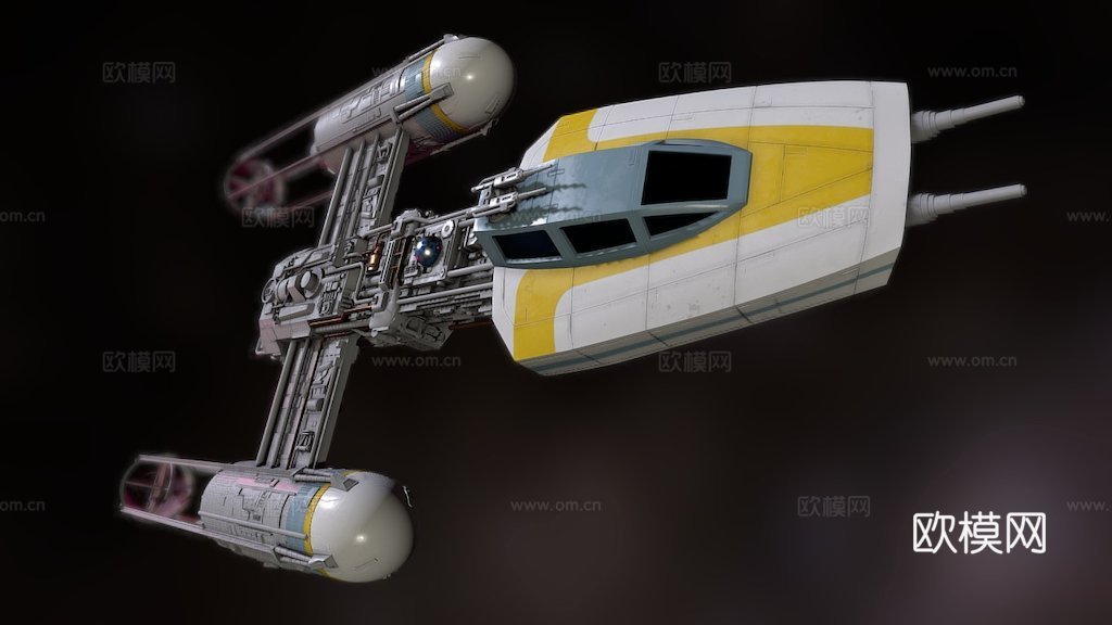 星球大战BTLA4 Y翼战机杰西亚伯拉罕1su模型