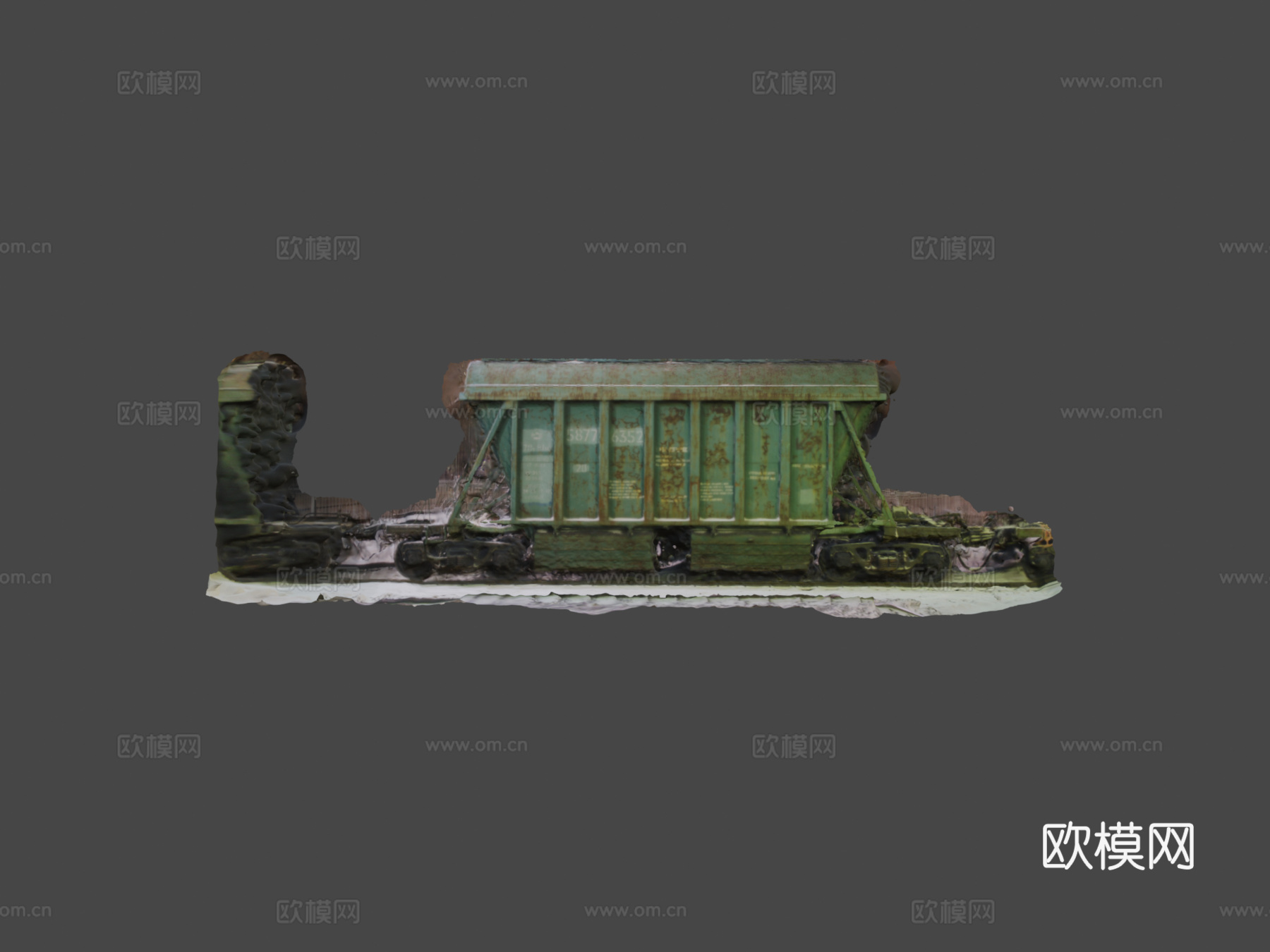 火车站 车厢su模型