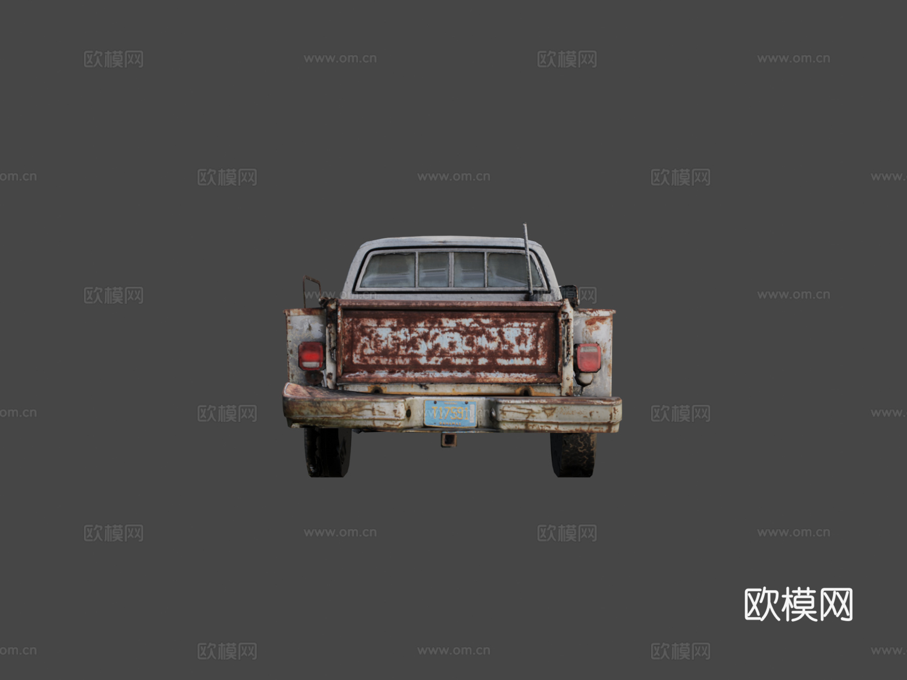 多功能卡车游戏就绪版本扫描su模型