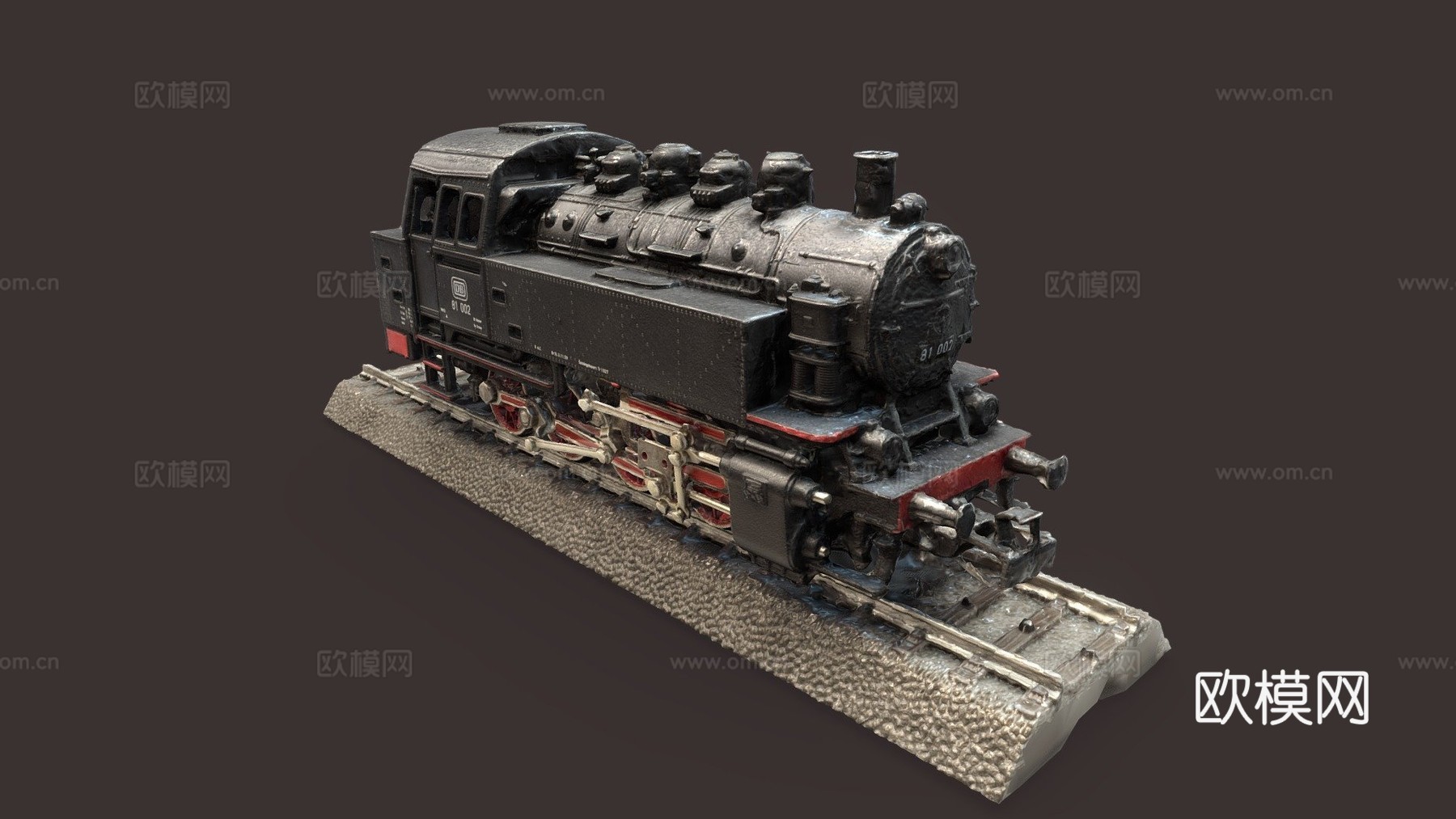 比例模型 蒸汽机车 RC玩具挑战su模型