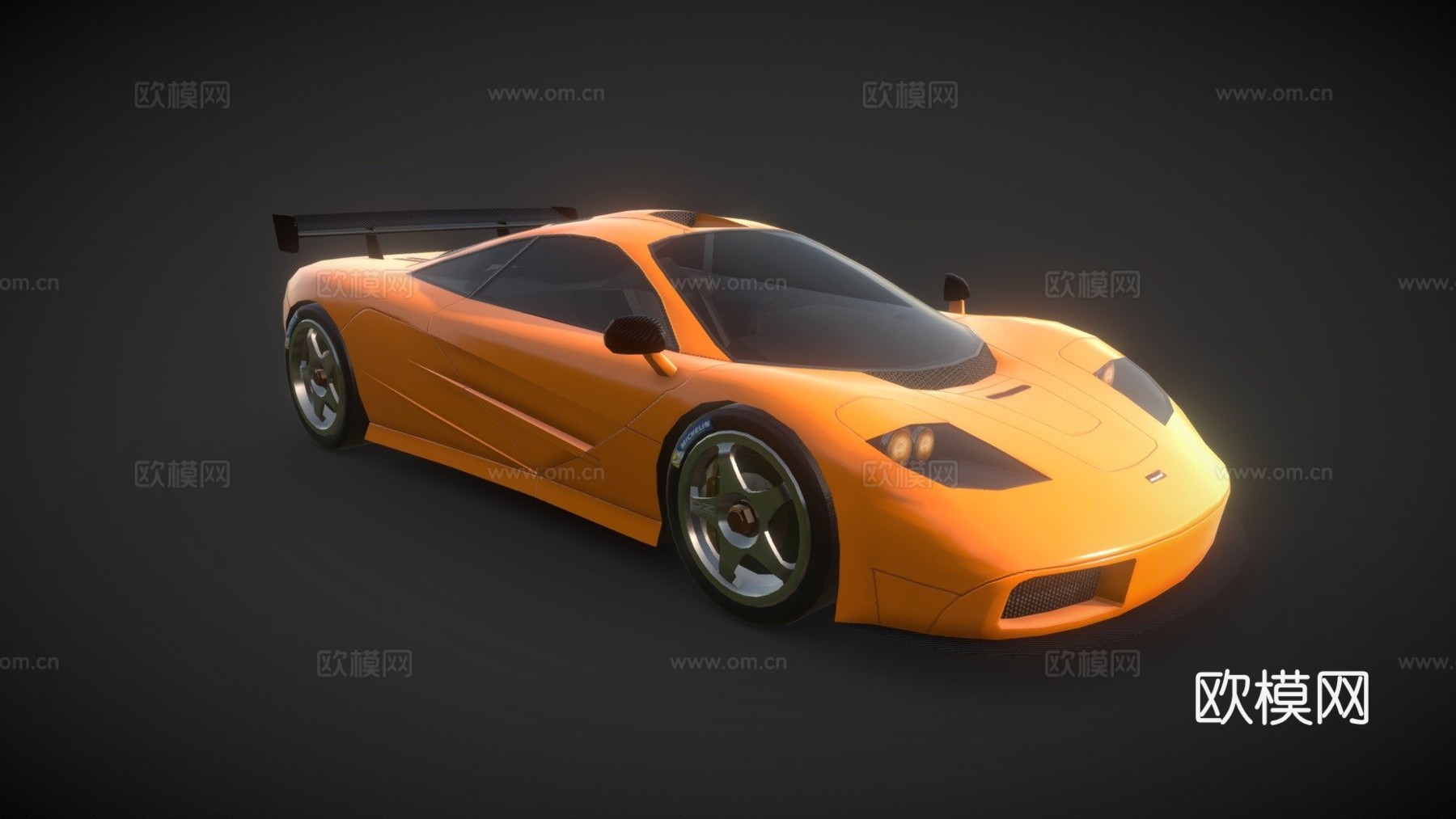 迈凯伦F1LM低多边形su模型