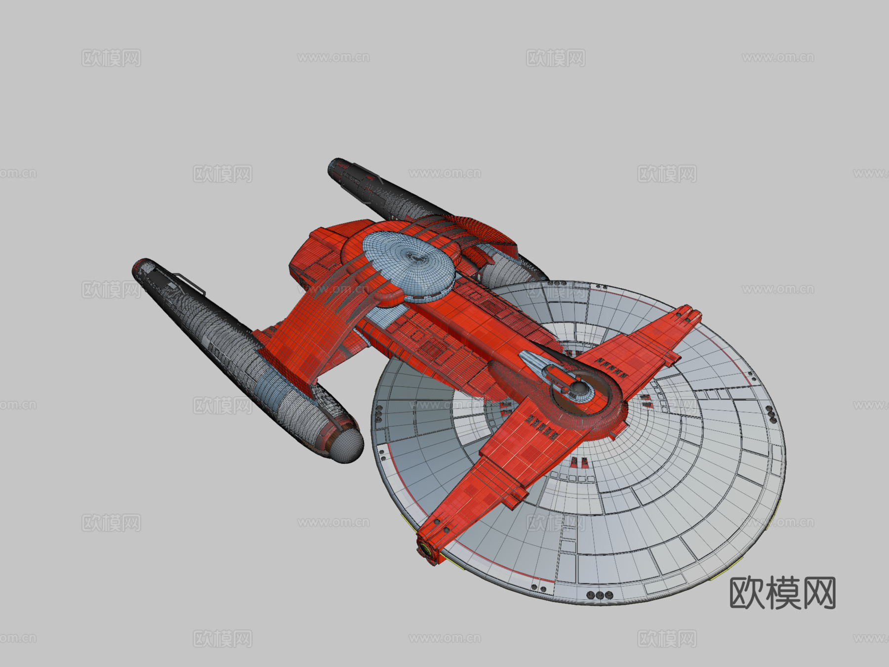 USS萨拉托加星际迷航粉丝设计su模型
