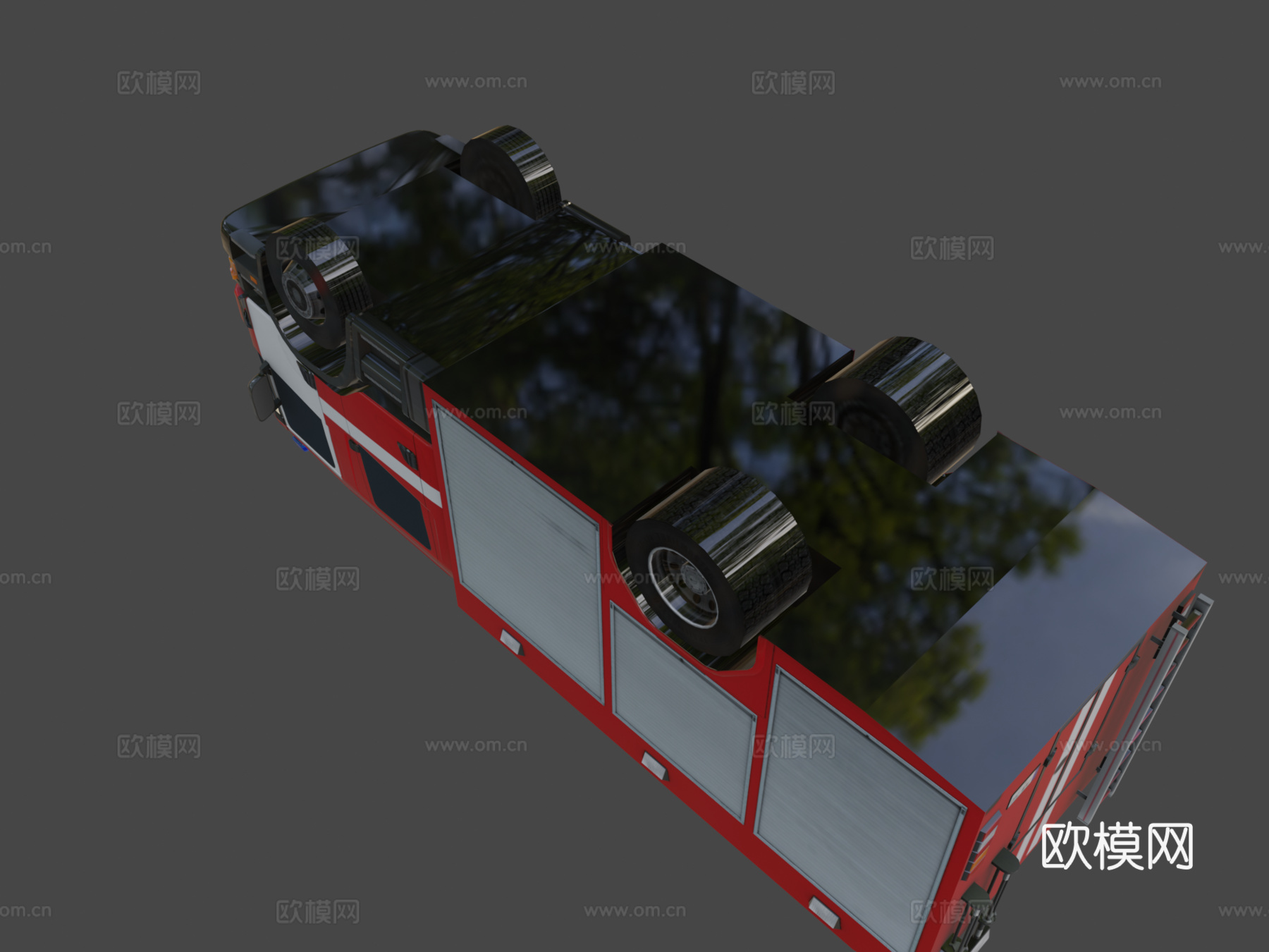 斯堪尼亚P94D消防车su模型