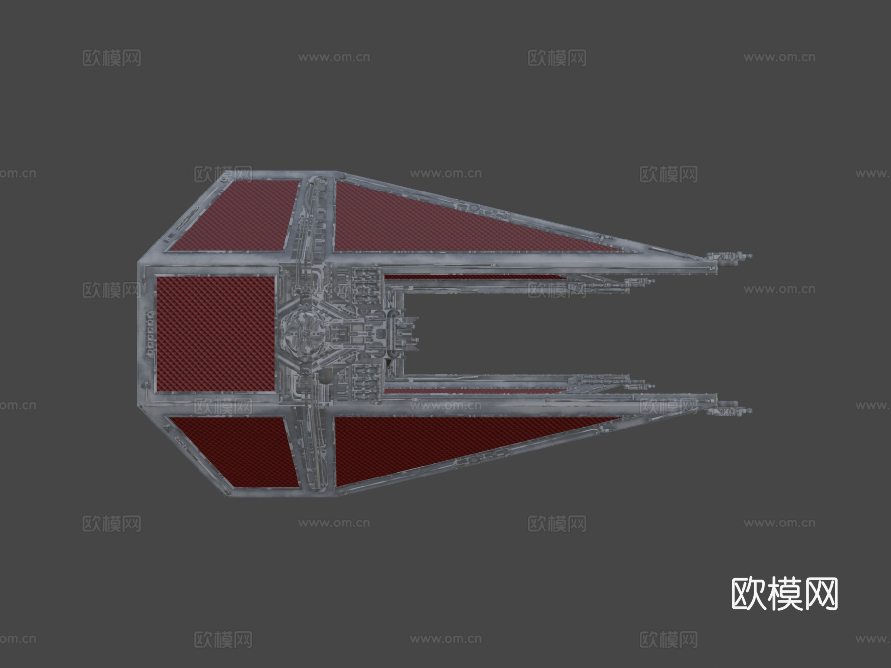 星球大战钛拦截机su模型