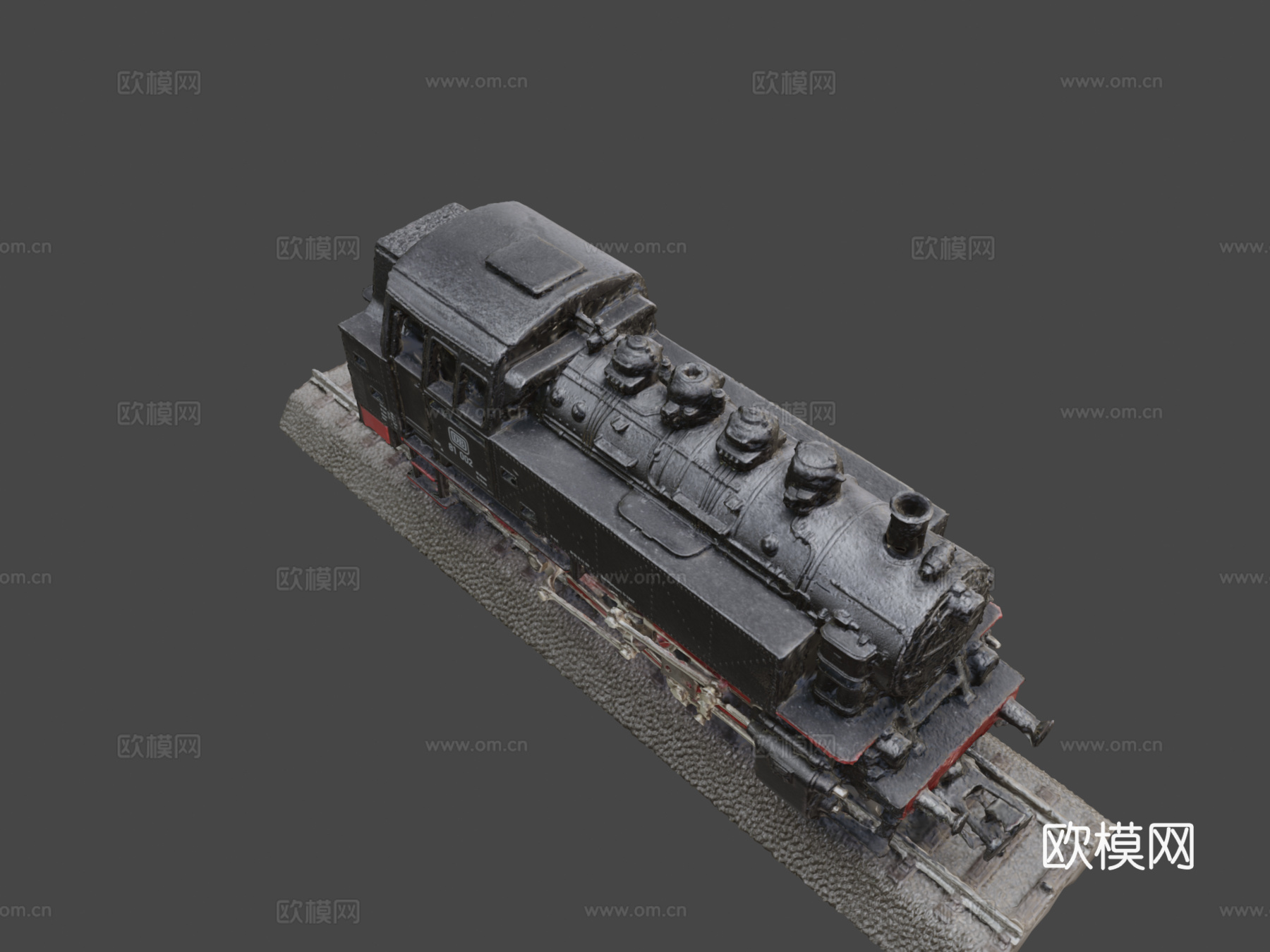 比例模型 蒸汽机车 RC玩具挑战su模型