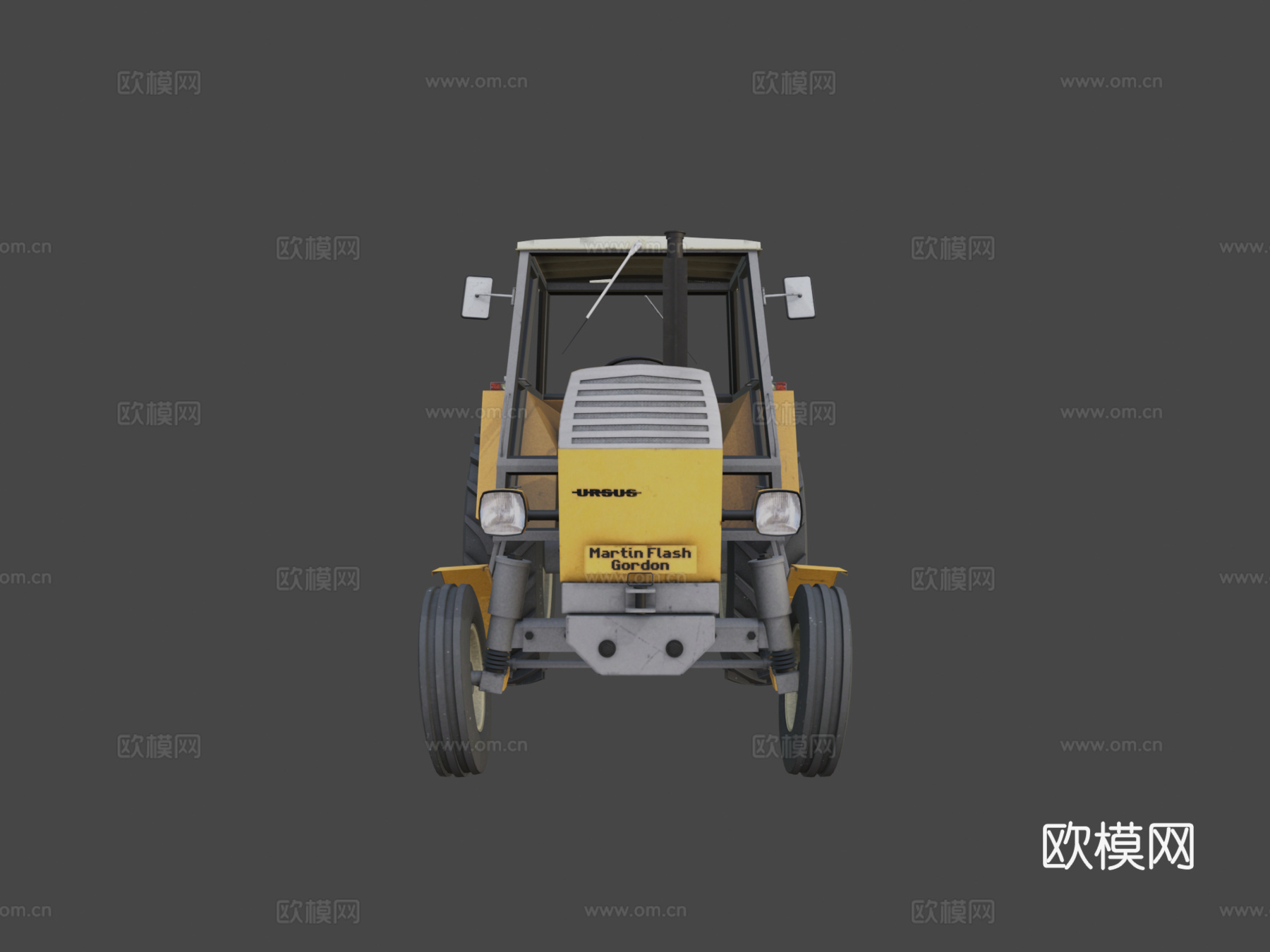 乌尔苏斯C385农用拖拉机su模型