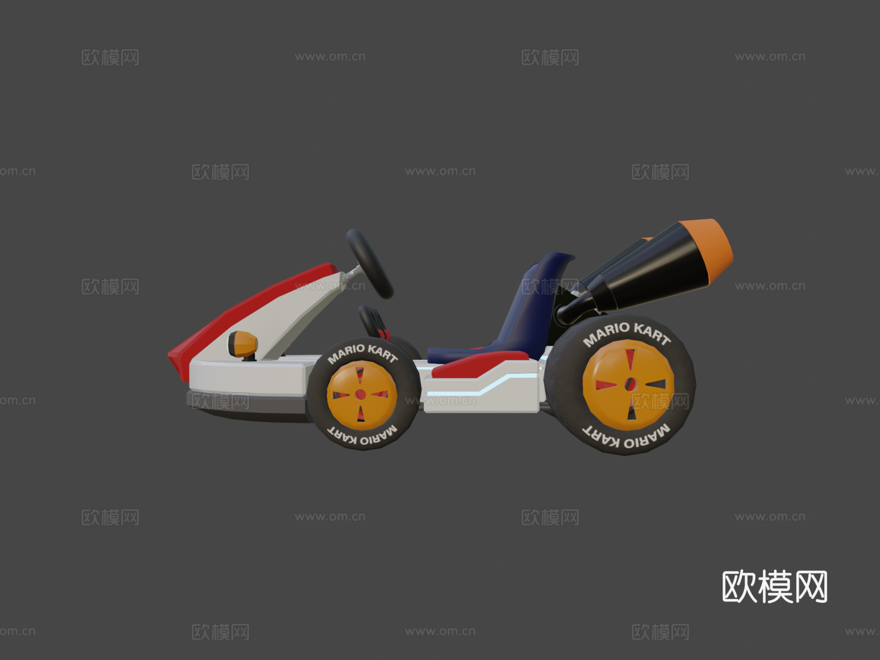 马里奥卡丁车su模型