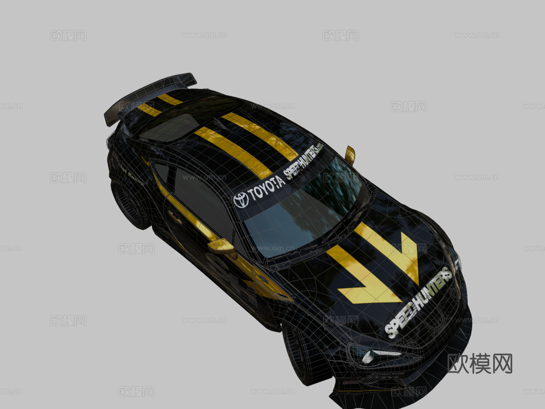 极品飞车粉丝艺术丰田GT86火箭兔车身套件su模型