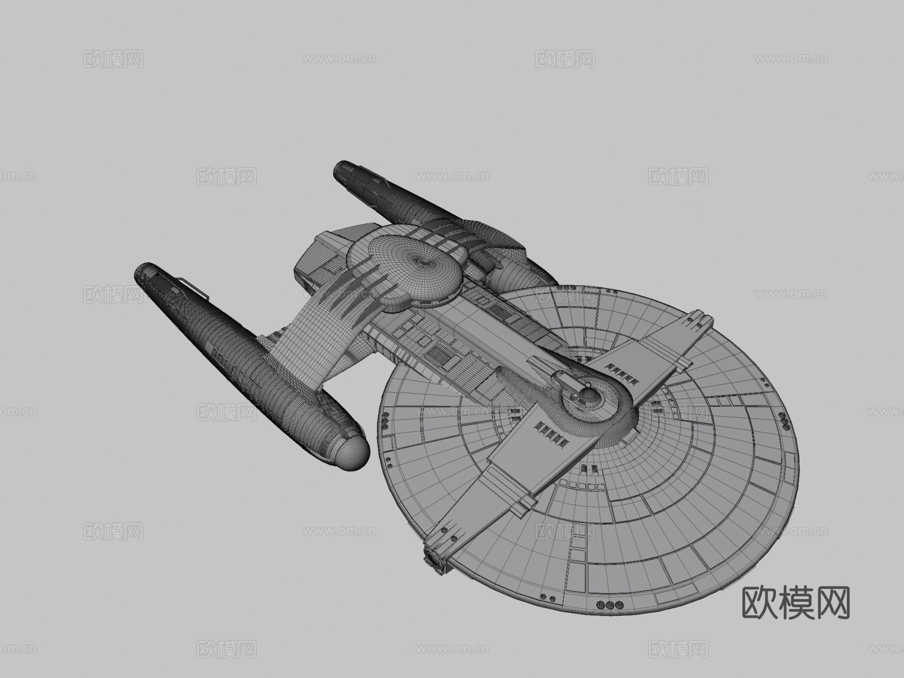 USS萨拉托加星际迷航粉丝设计su模型