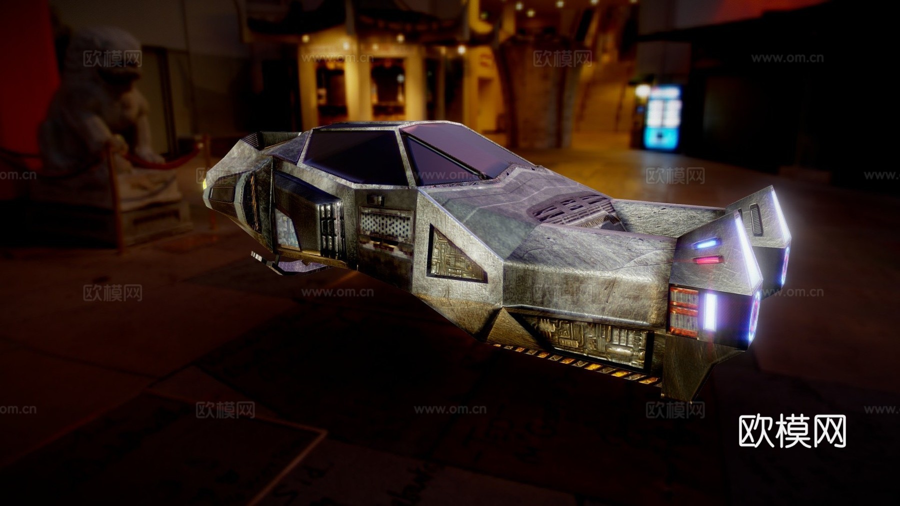 赛博朋克异世界警察拦截器su模型