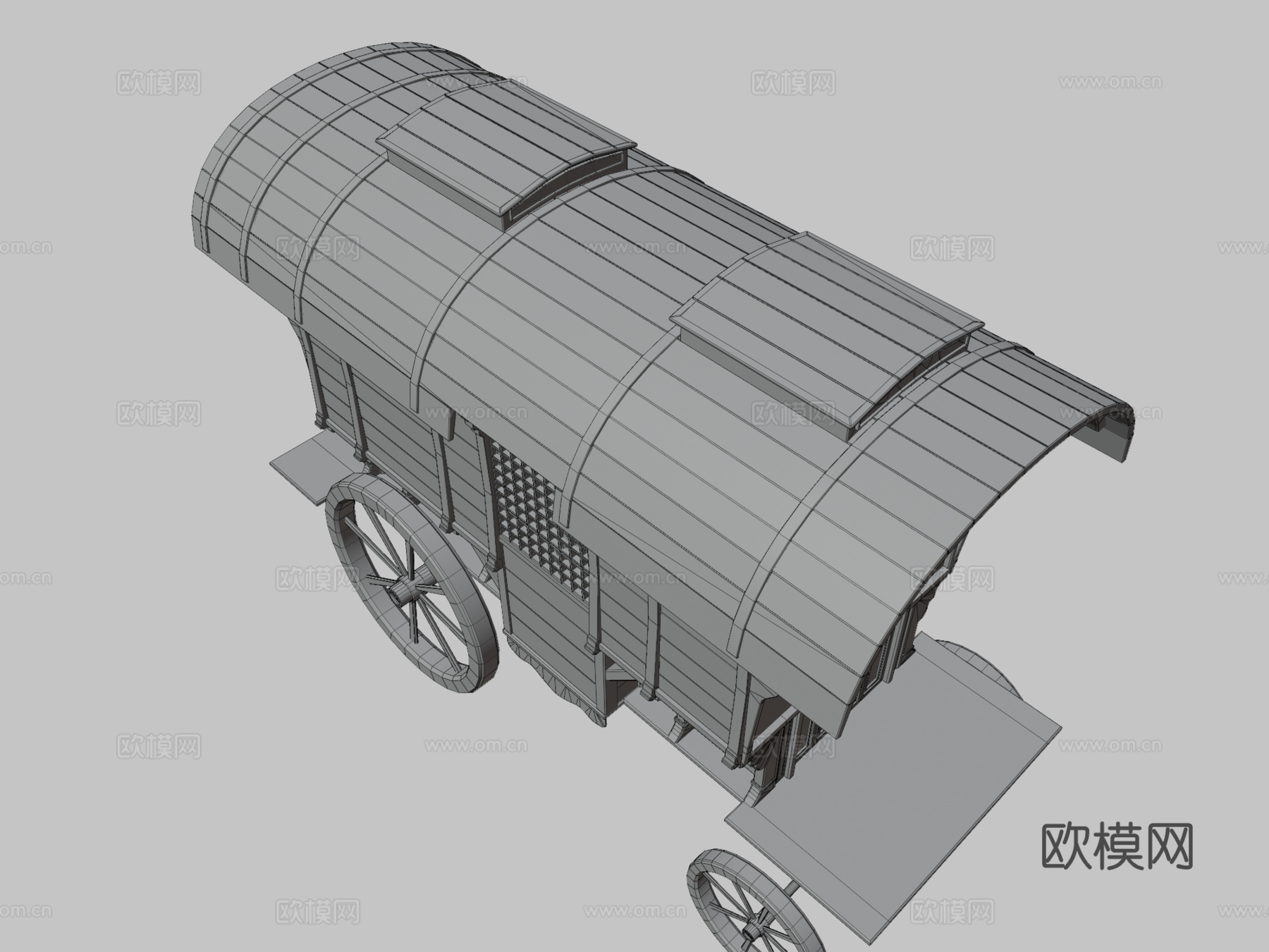中世纪马车su模型