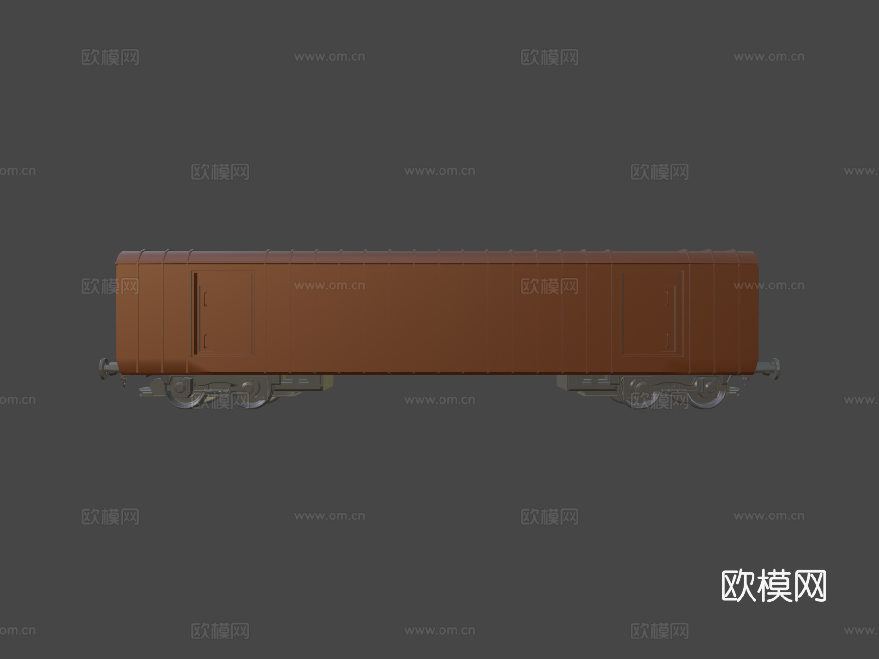 火车货运车厢su模型