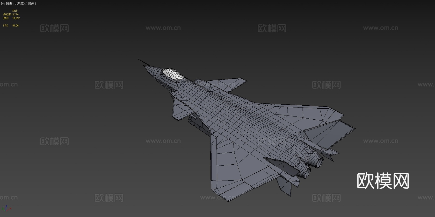 J20 黑鹰喷气式战斗机飞机su模型