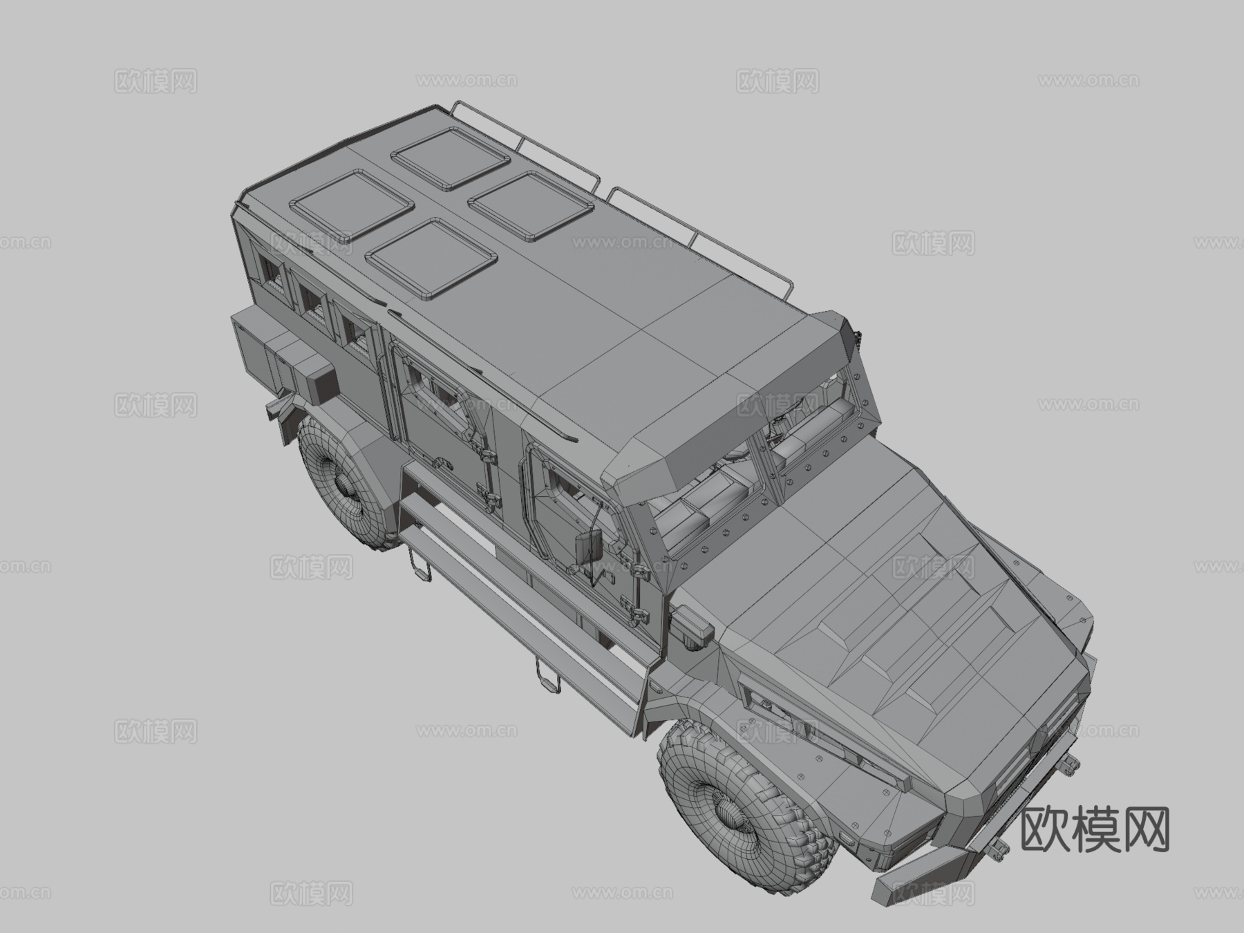 卡玛斯巡逻车su模型