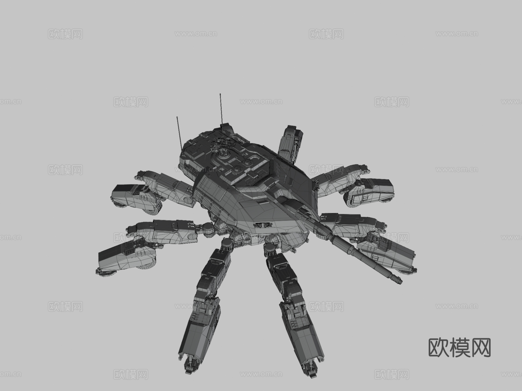 蜘蛛坦克su模型