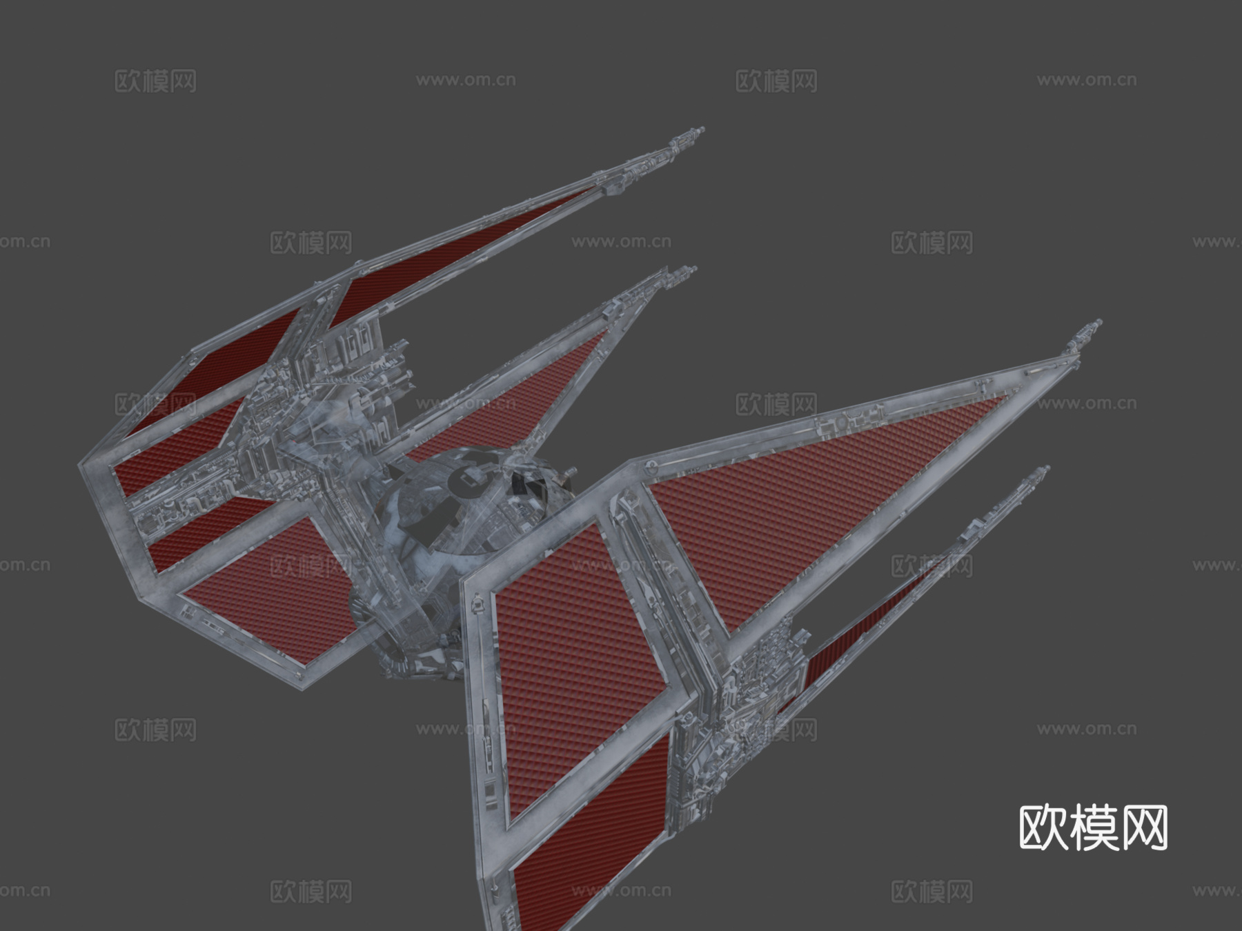 星球大战钛拦截机su模型