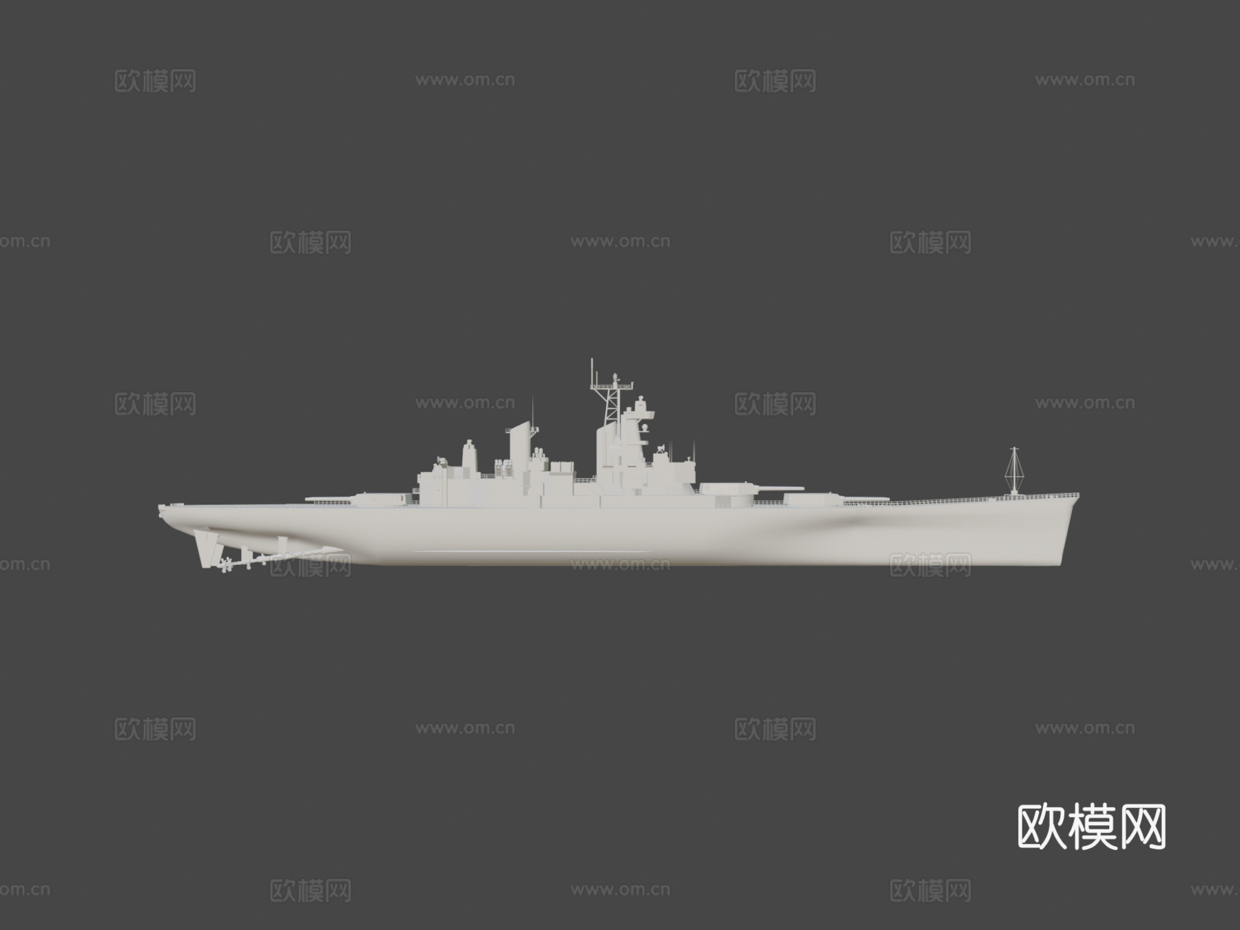 美国海军 爱荷华级 战列舰su模型