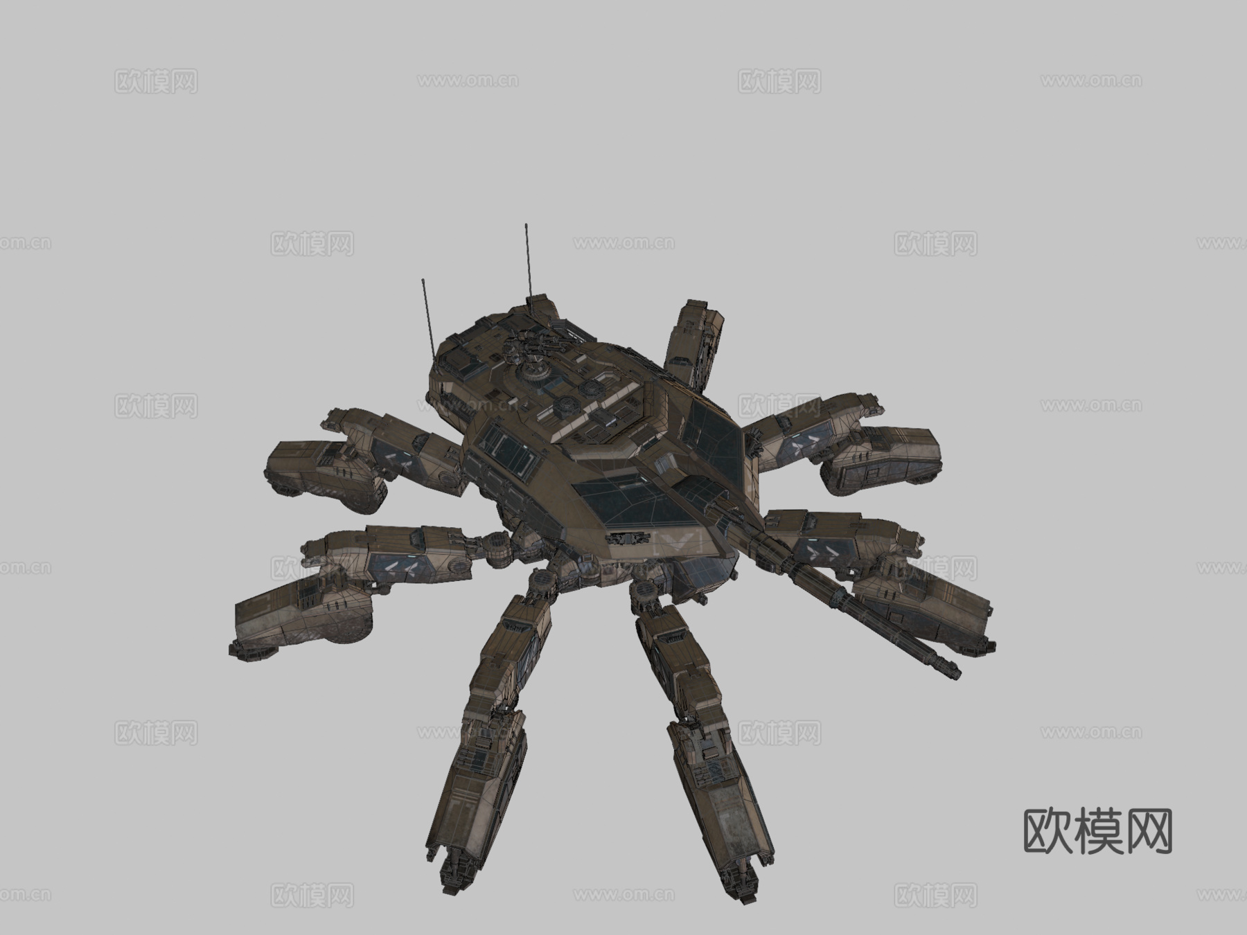 蜘蛛坦克su模型