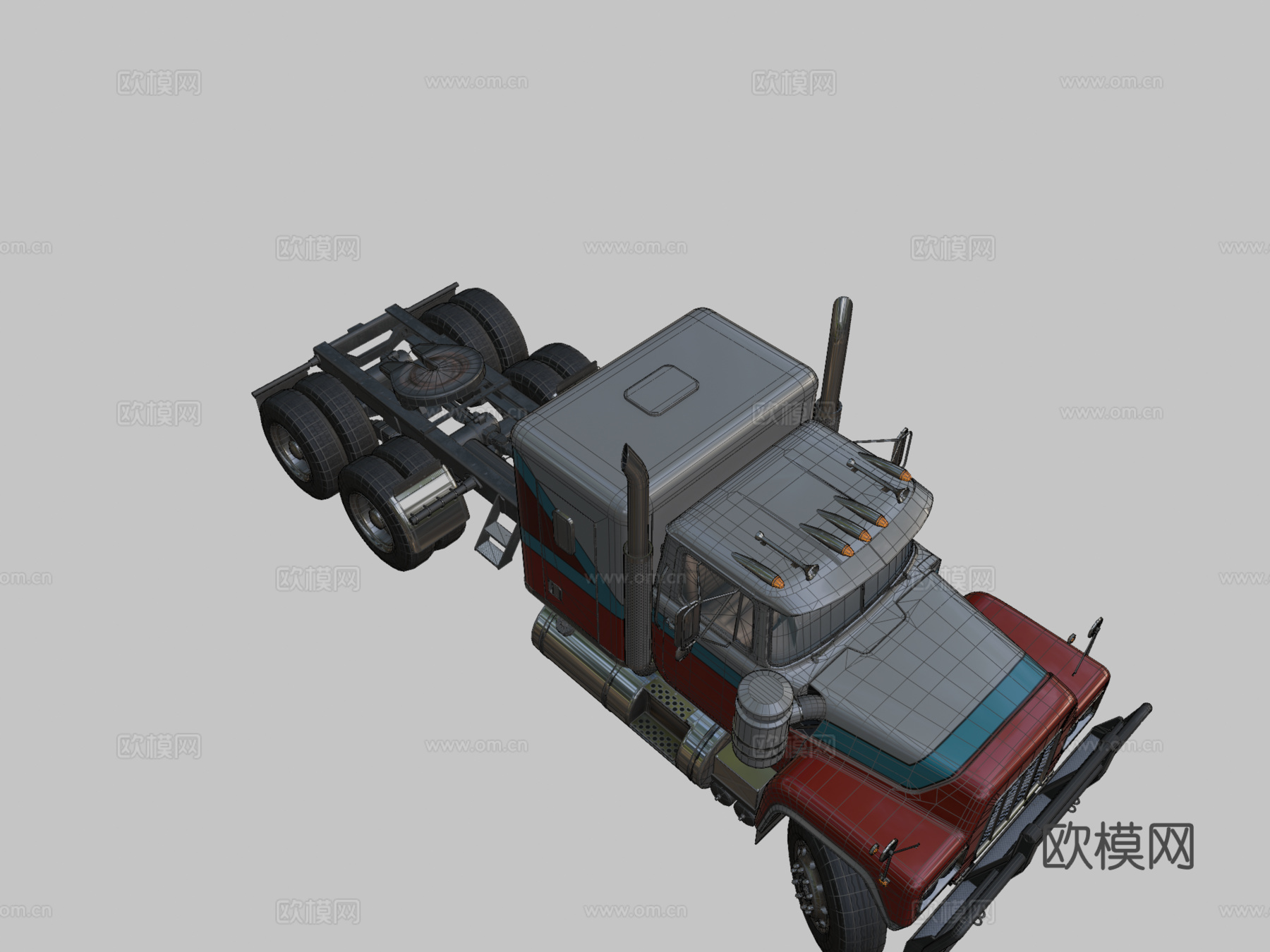 通用美国半挂卡车su模型