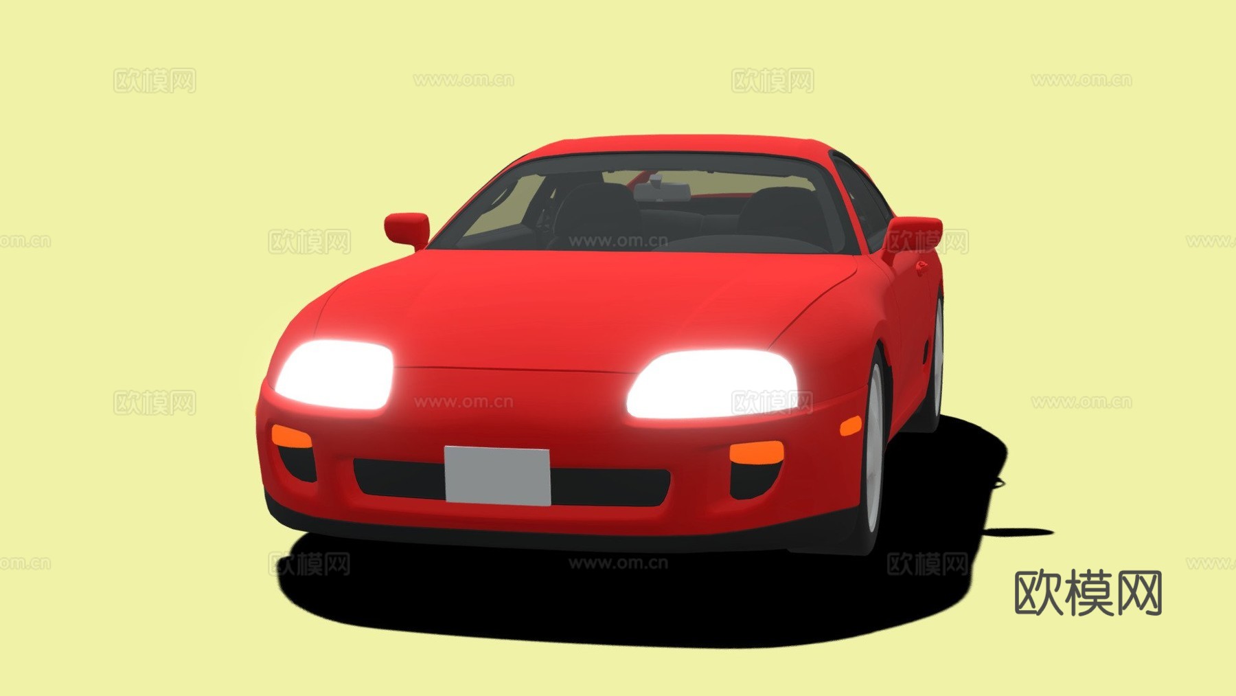 卡通日本丰田Supra MK4su模型