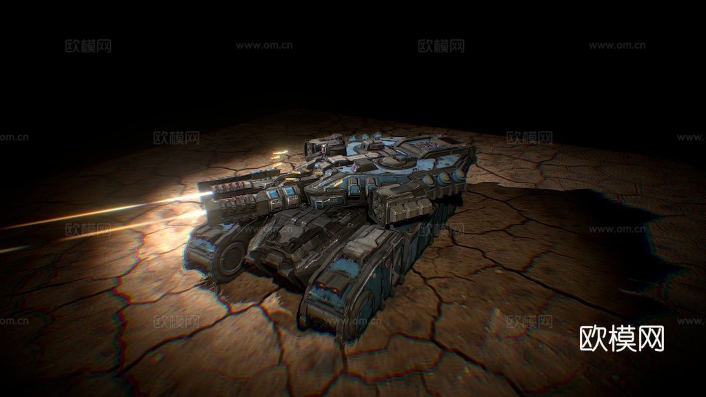 科幻MK3坦克su模型