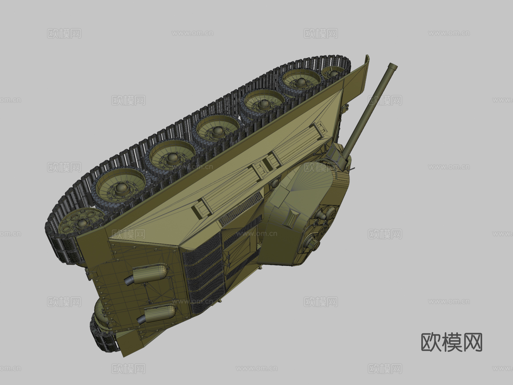 坦克T34TFLEX CAD ST版su模型