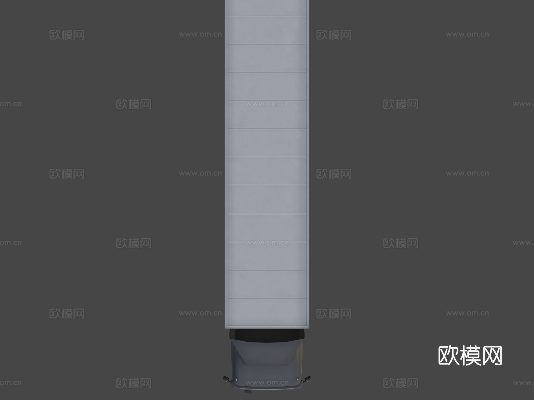 带拖车的大卡车su模型