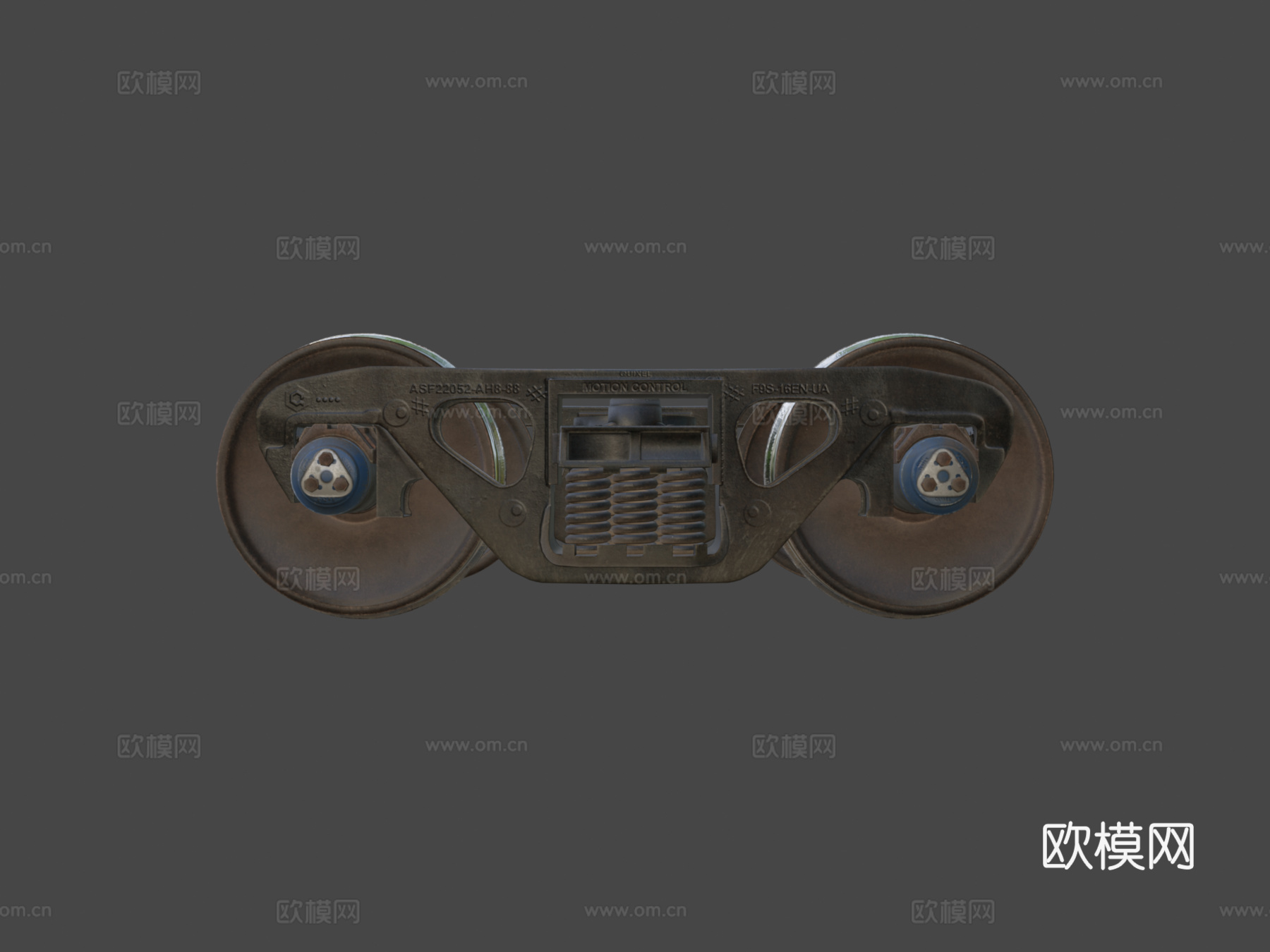 美国铁路卡车 转向架su模型