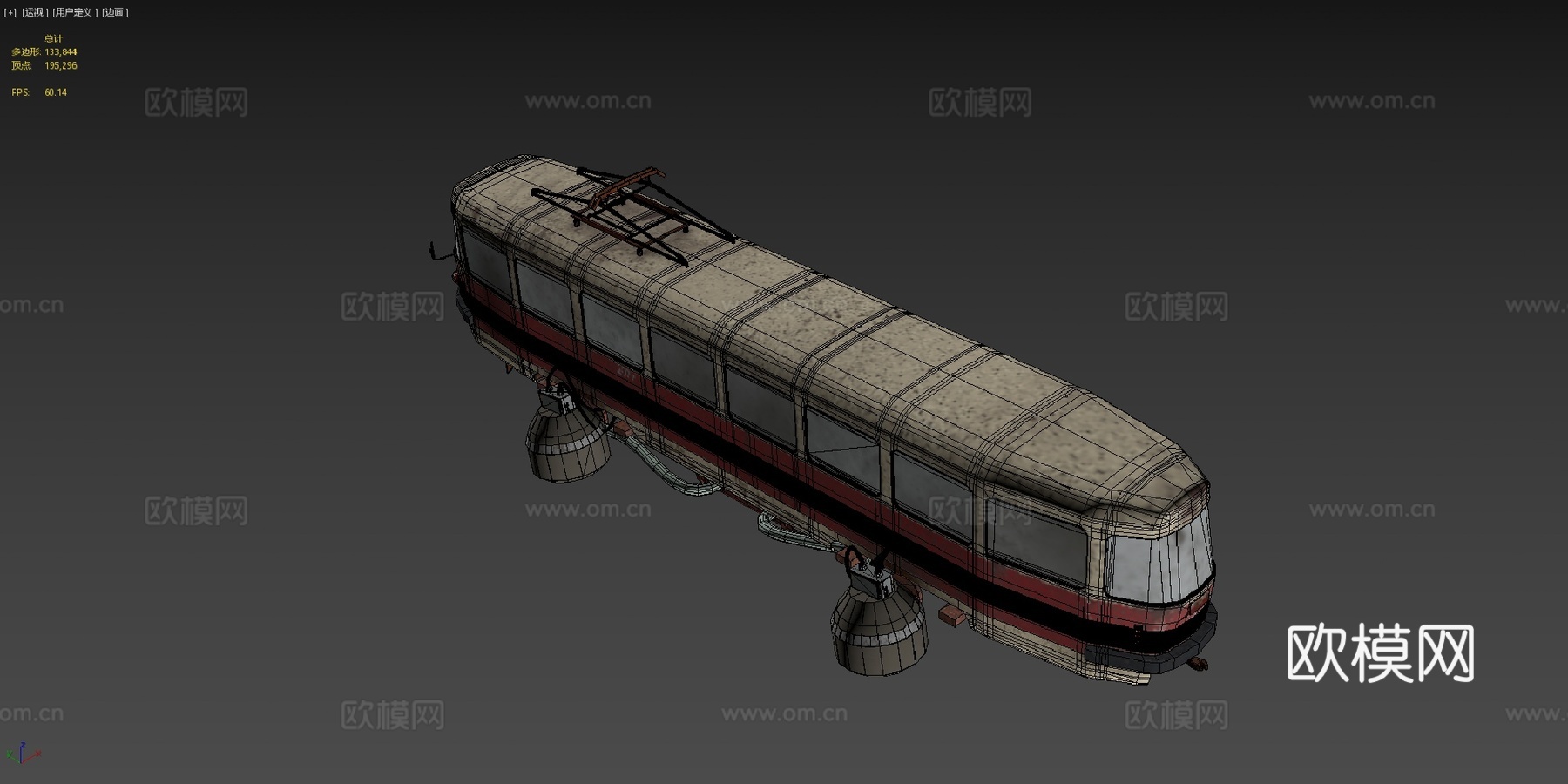 悬浮电车塔特拉T3su模型