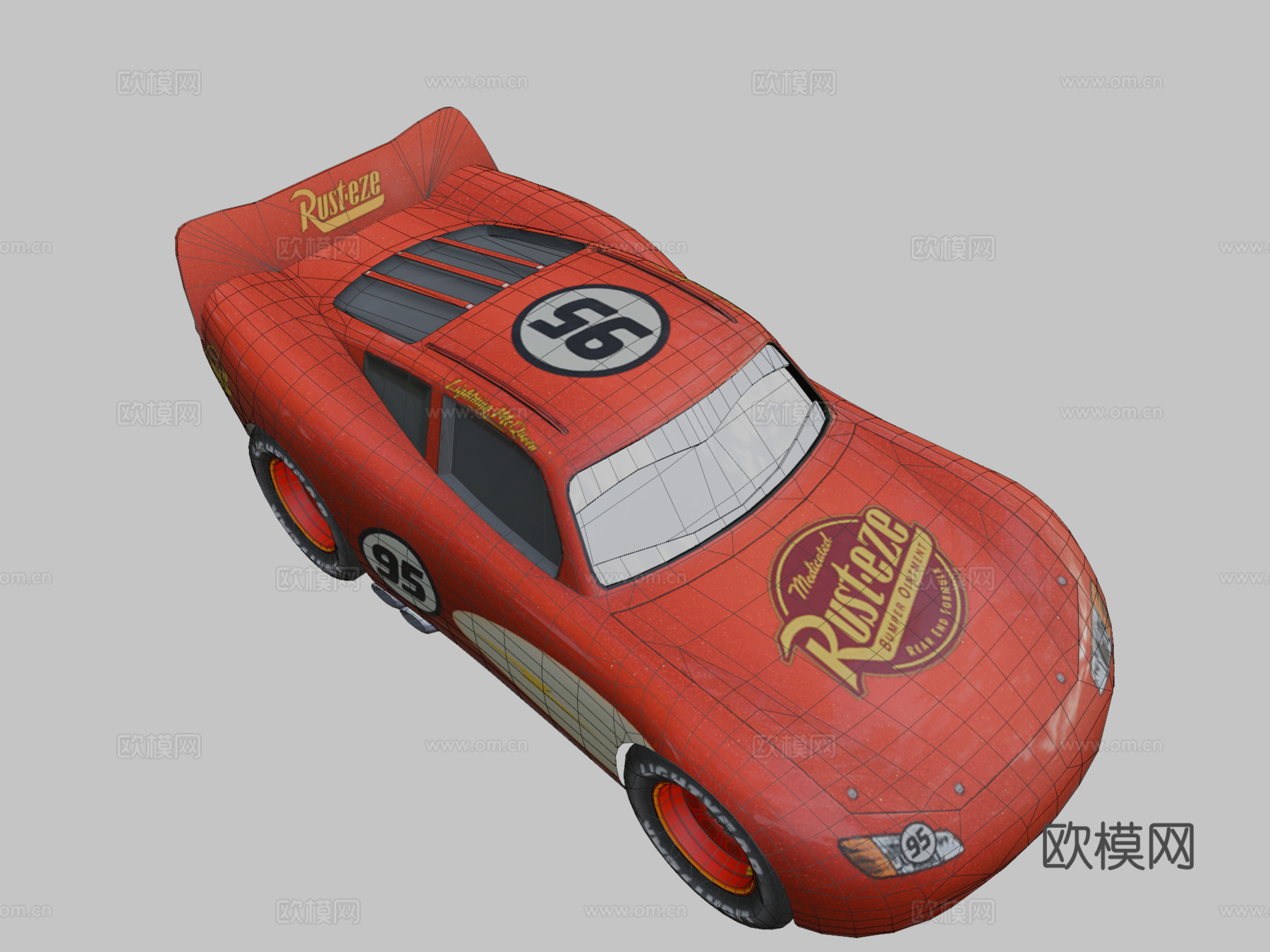闪电麦昆 赛车欧拉玛su模型