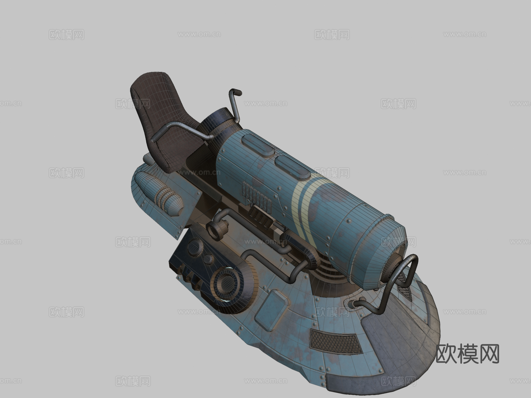 科幻悬浮摩托车05su模型