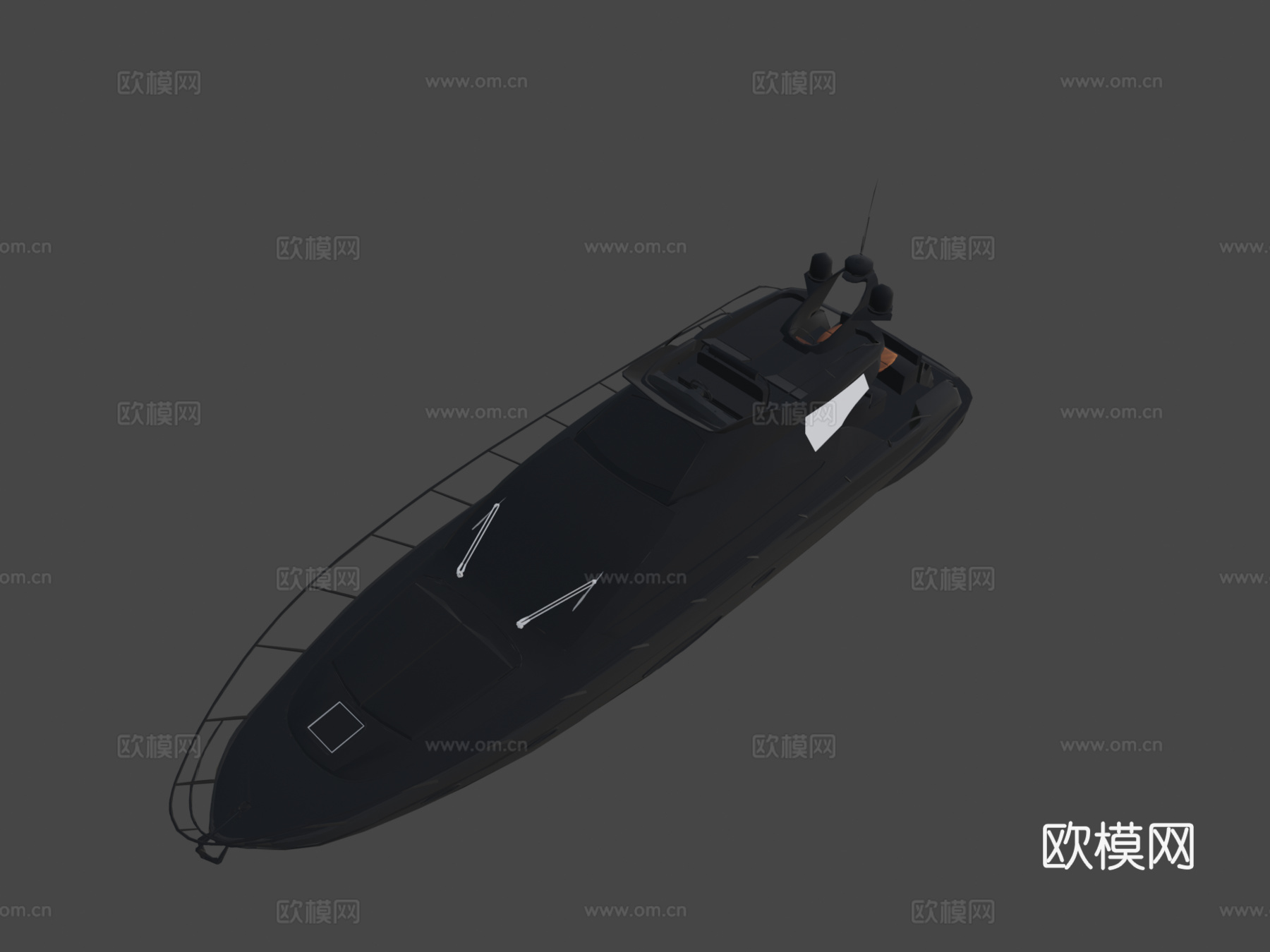 游艇第二版su模型